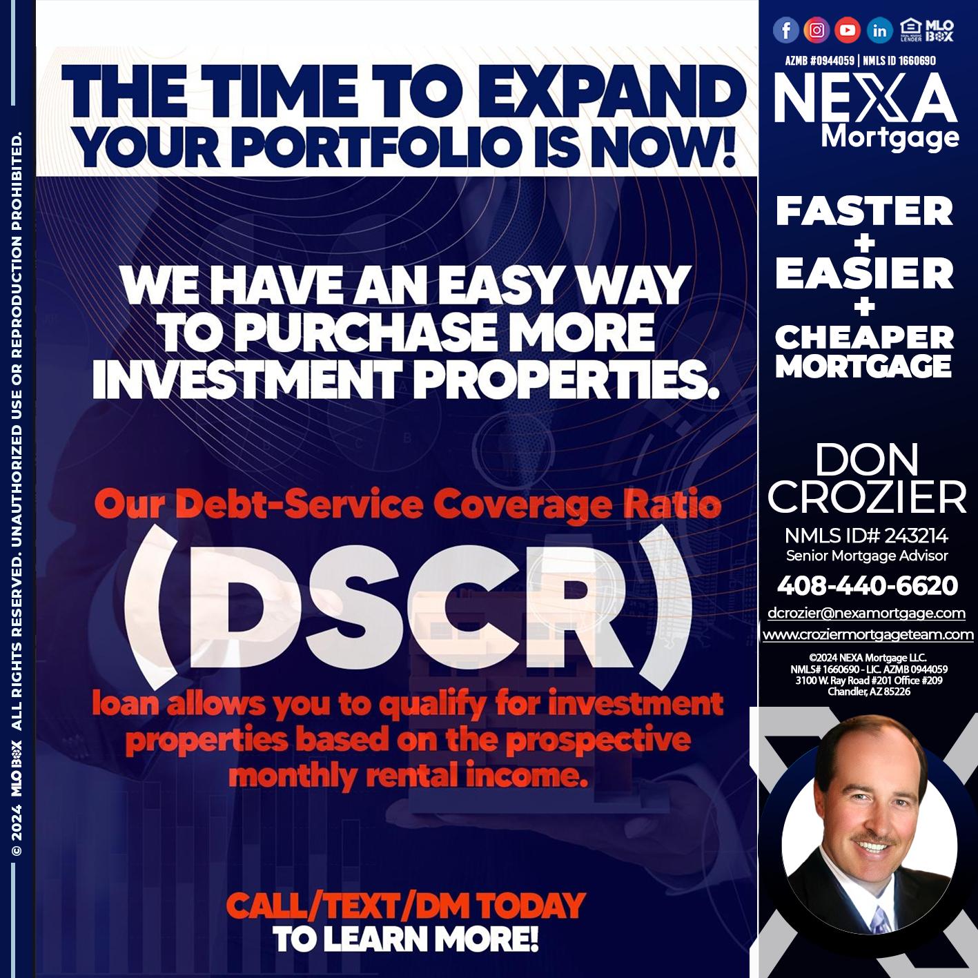 DSCR - Don Crozier -Senior Mortgage Advisor