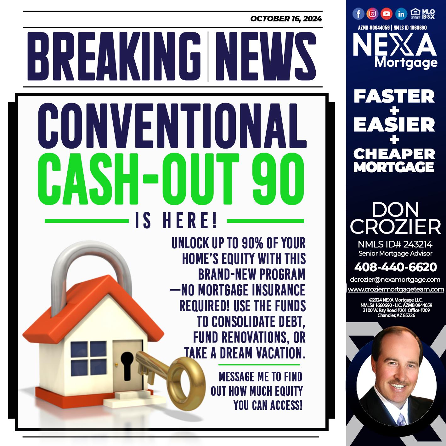 BREAKING NEWS - Don Crozier -Senior Mortgage Advisor