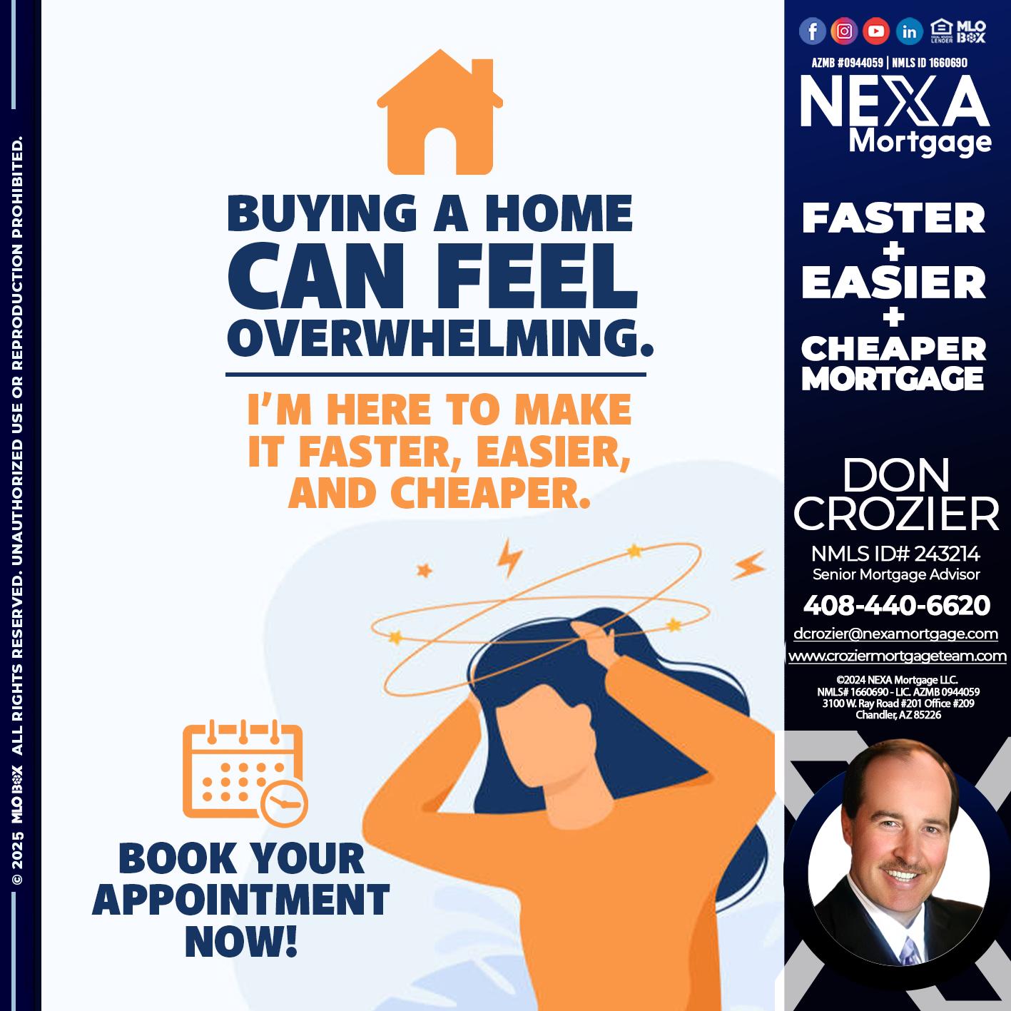 BUYING A HOME - Don Crozier -Senior Mortgage Advisor