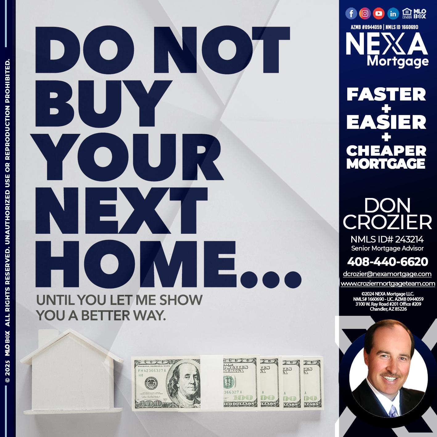 DO NOT BUY - Don Crozier -Senior Mortgage Advisor
