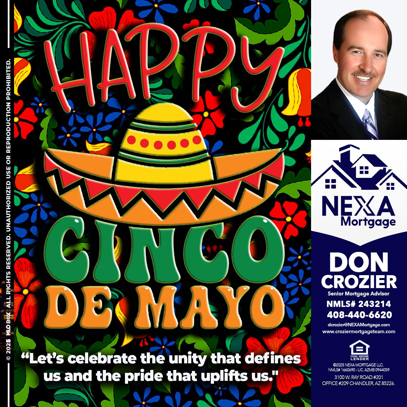 Happy 5 de Mayo - Don Crozier -Senior Mortgage Advisor