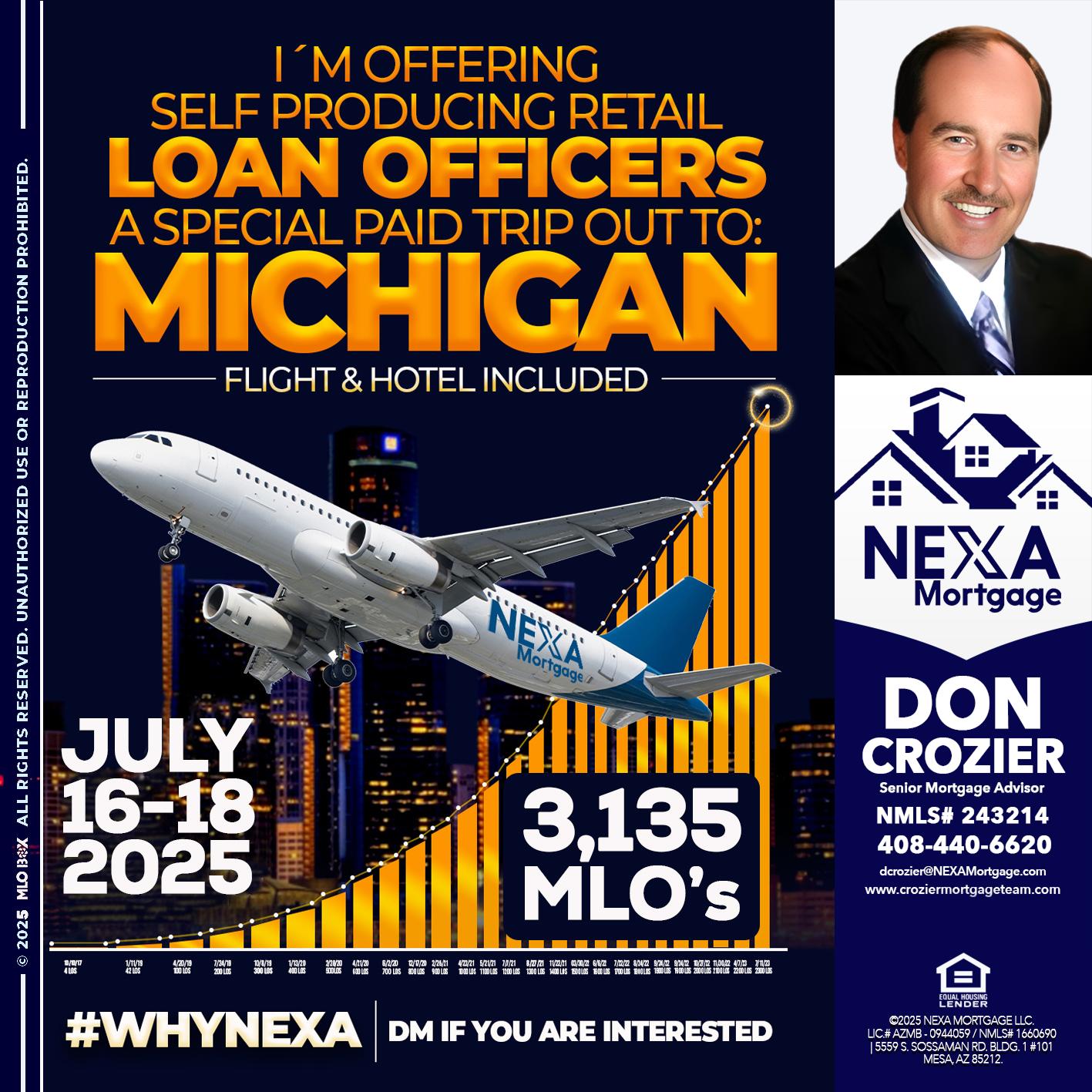 MICHIGAN TRIP - Don Crozier -Senior Mortgage Advisor