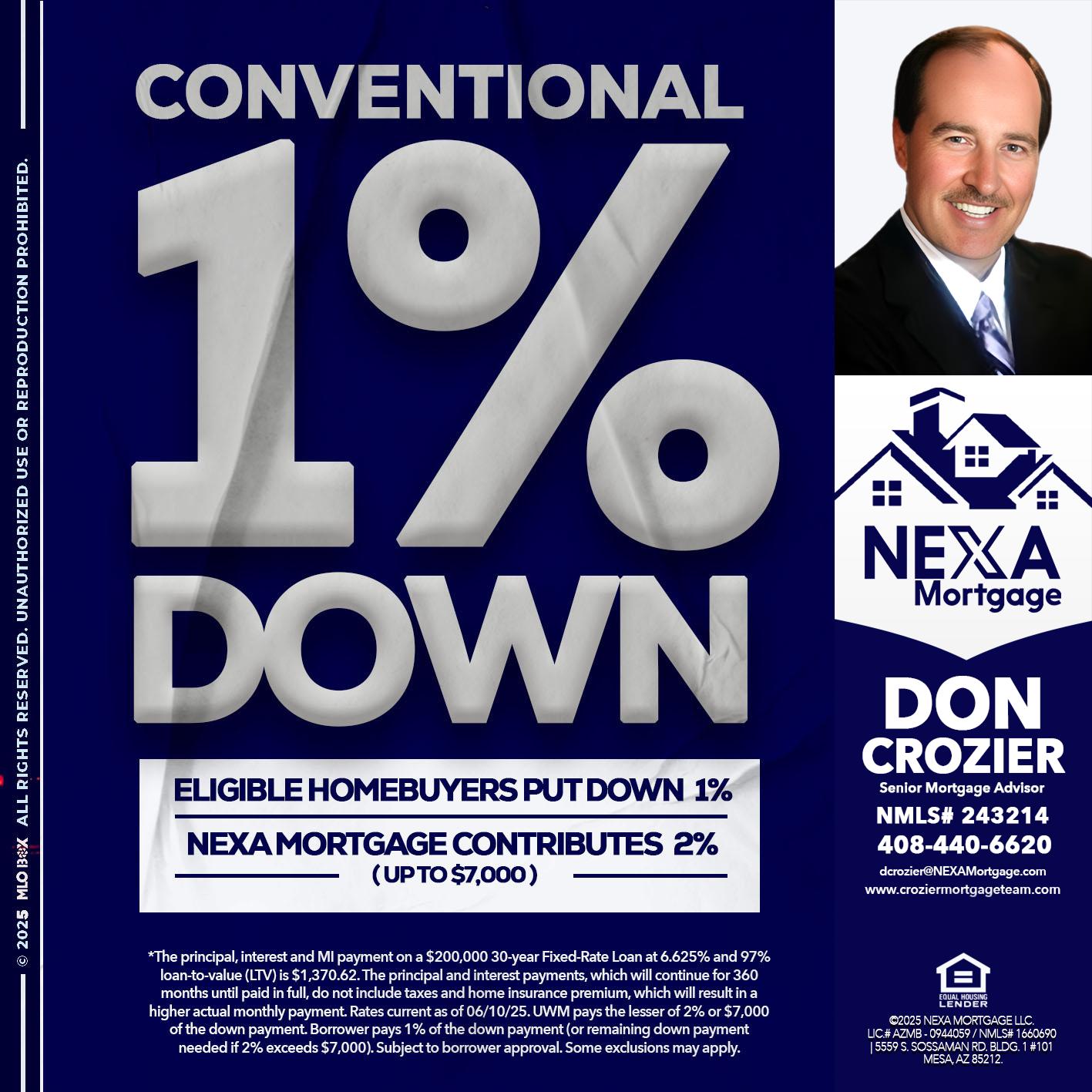 CONVENTIONAL - Don Crozier -Senior Mortgage Advisor