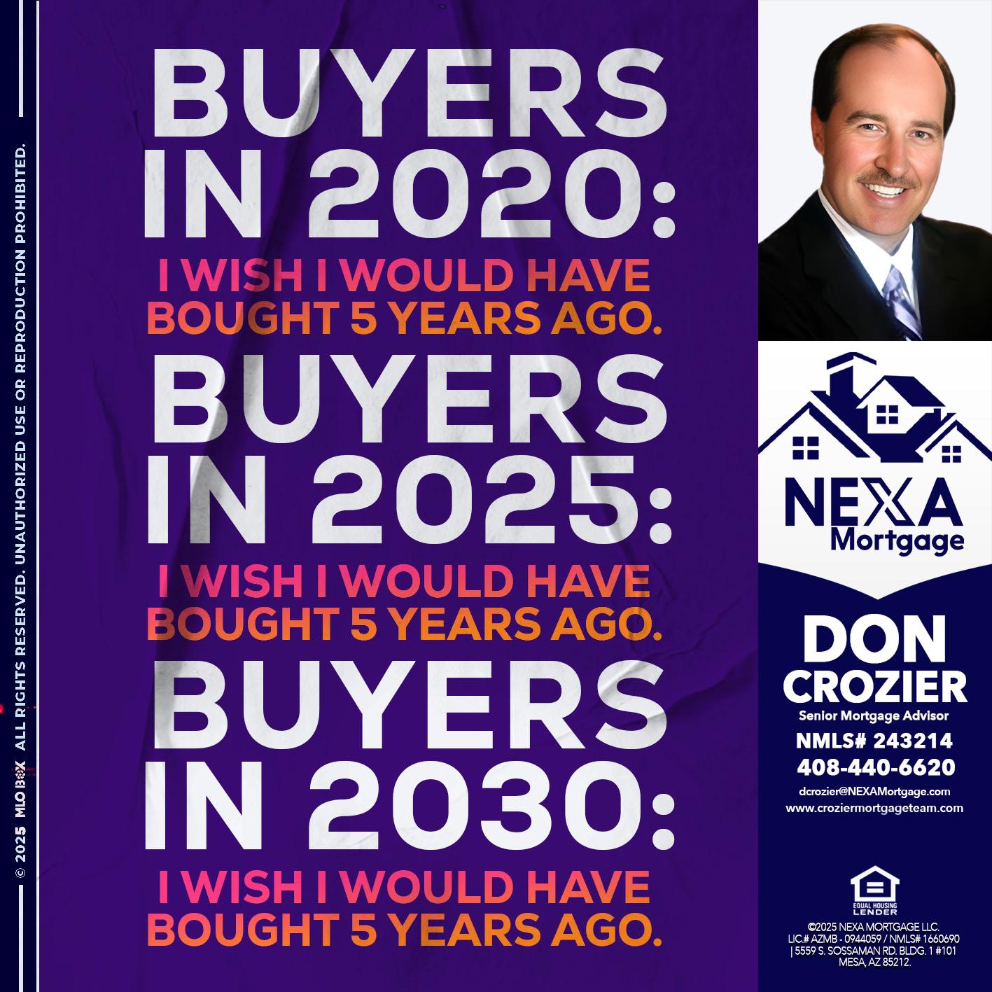 BUYERS IN 2020 - Don Crozier -Senior Mortgage Advisor