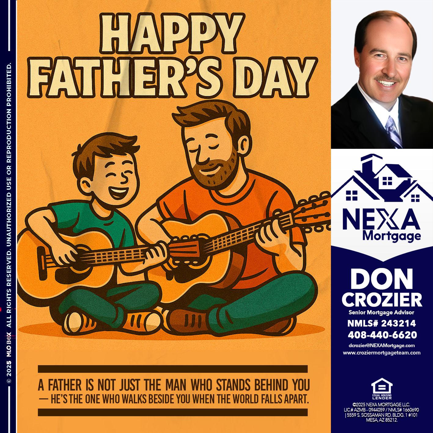 HAPPY FATHERS DAY - Don Crozier -Senior Mortgage Advisor
