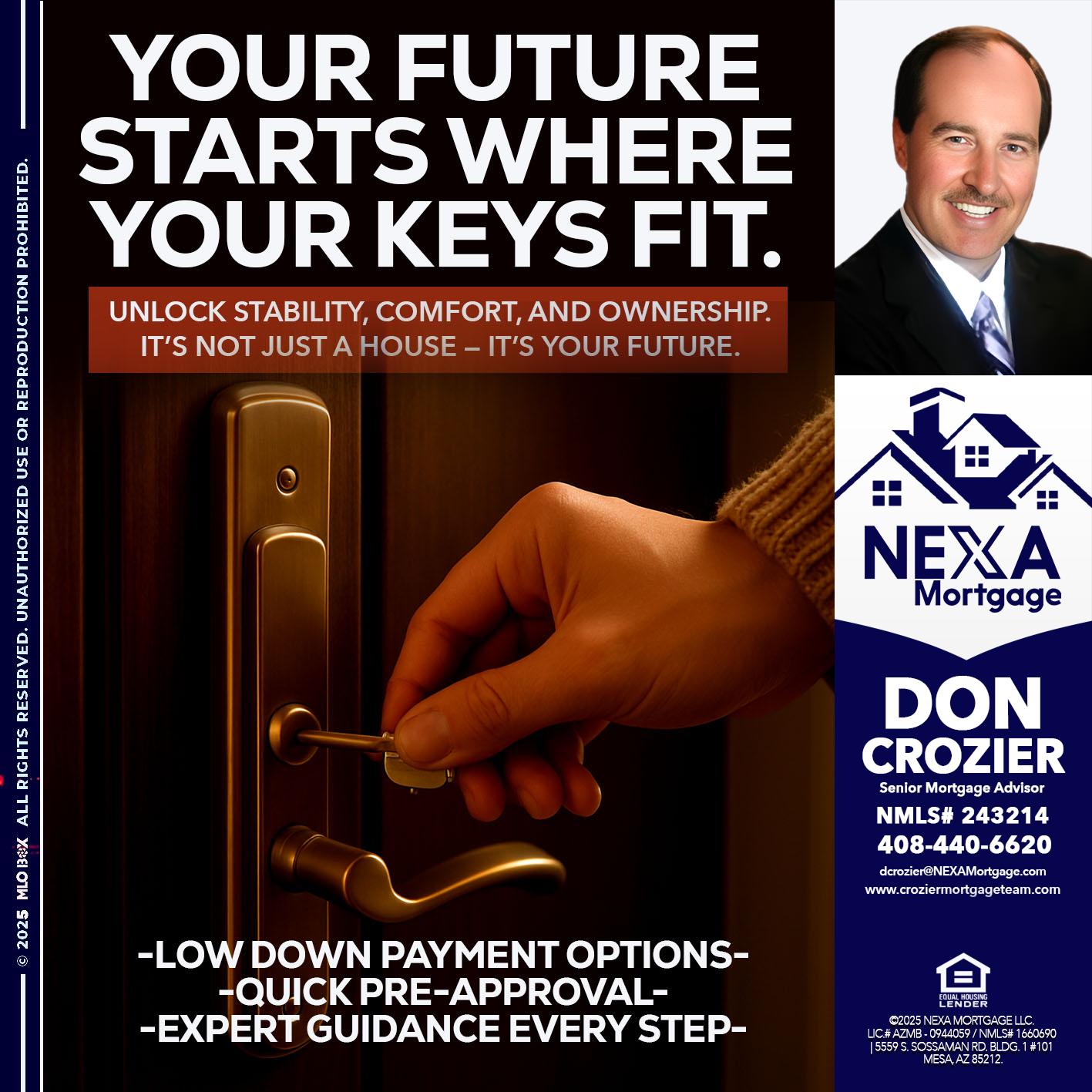 YOUR FUTURE - Don Crozier -Senior Mortgage Advisor
