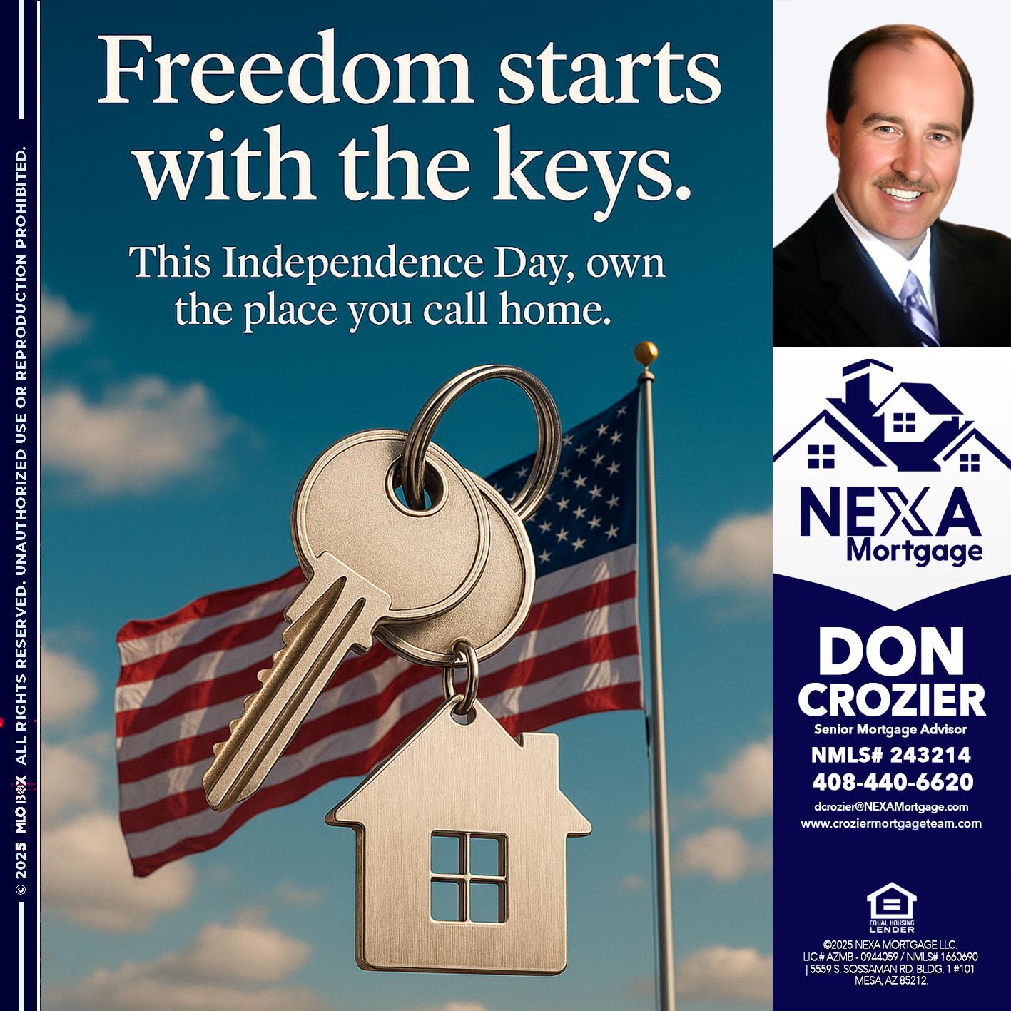 FREEDOM STARTS - Don Crozier -Senior Mortgage Advisor