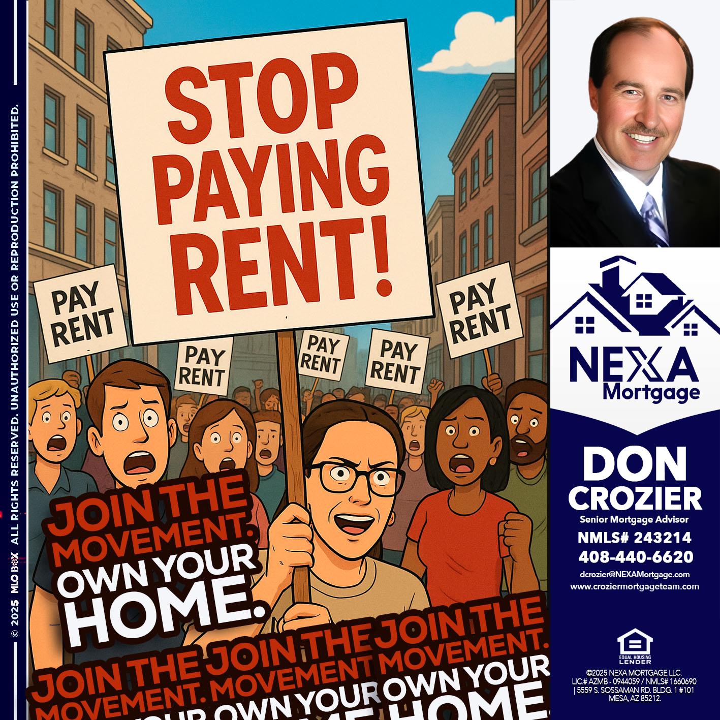 stop paying rent - Don Crozier -Senior Mortgage Advisor stop paying rent - Don Crozier -Senior Mortgage Advisor