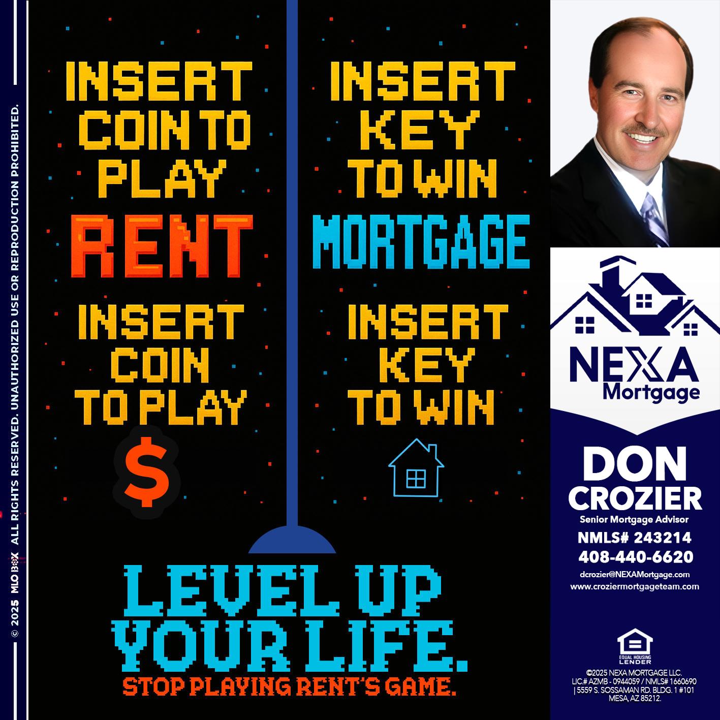 INSERT COIN - Don Crozier -Senior Mortgage Advisor INSERT COIN - Don Crozier -Senior Mortgage Advisor