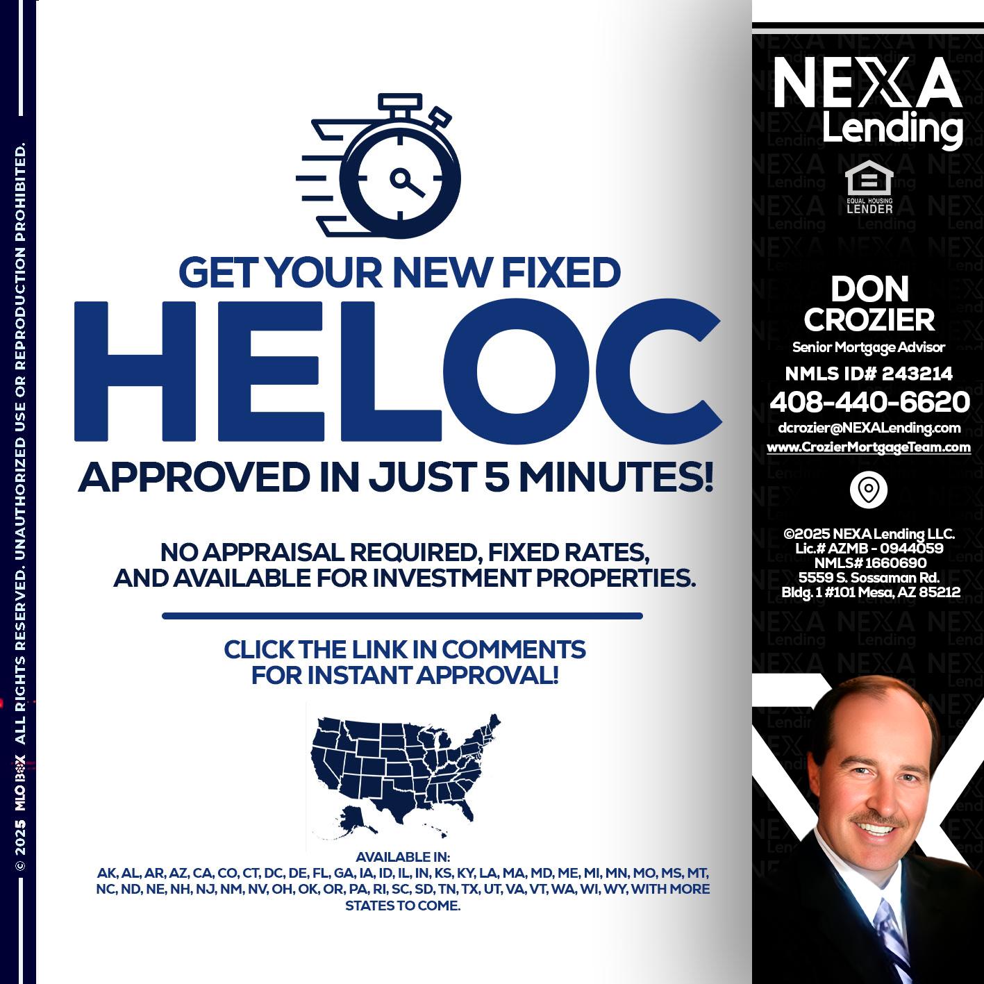 HELOC - Don Crozier -Senior Mortgage Advisor HELOC - Don Crozier -Senior Mortgage Advisor