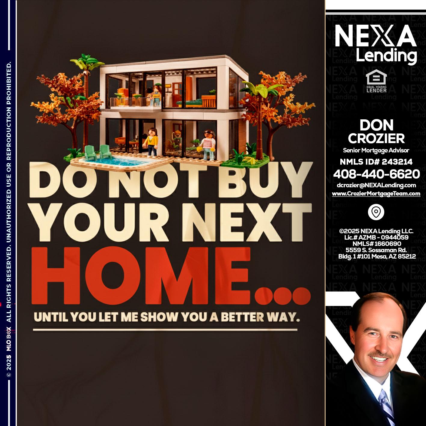 DO NOT BUY - Don Crozier -Senior Mortgage Advisor