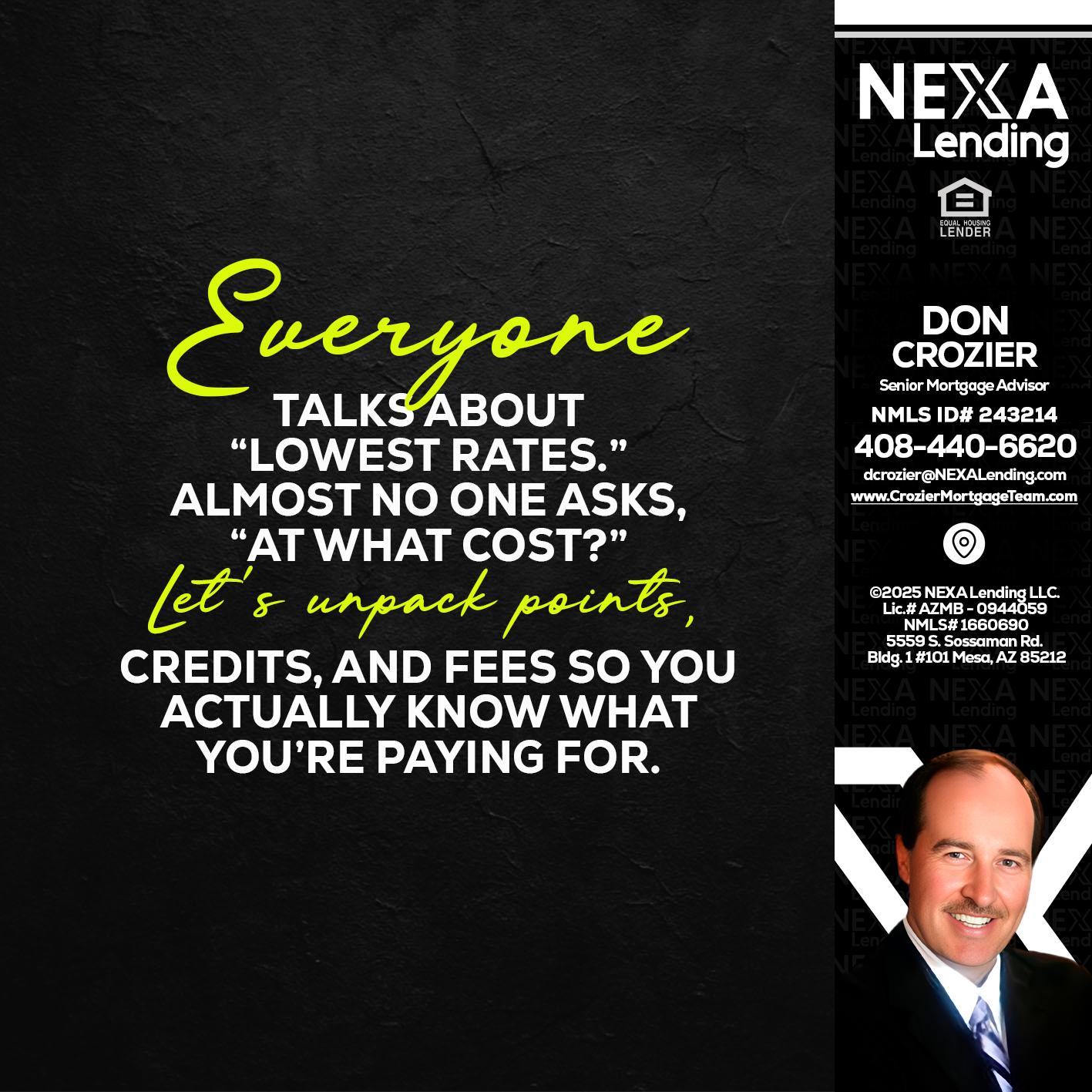 EVERYONE - Don Crozier -Senior Mortgage Advisor