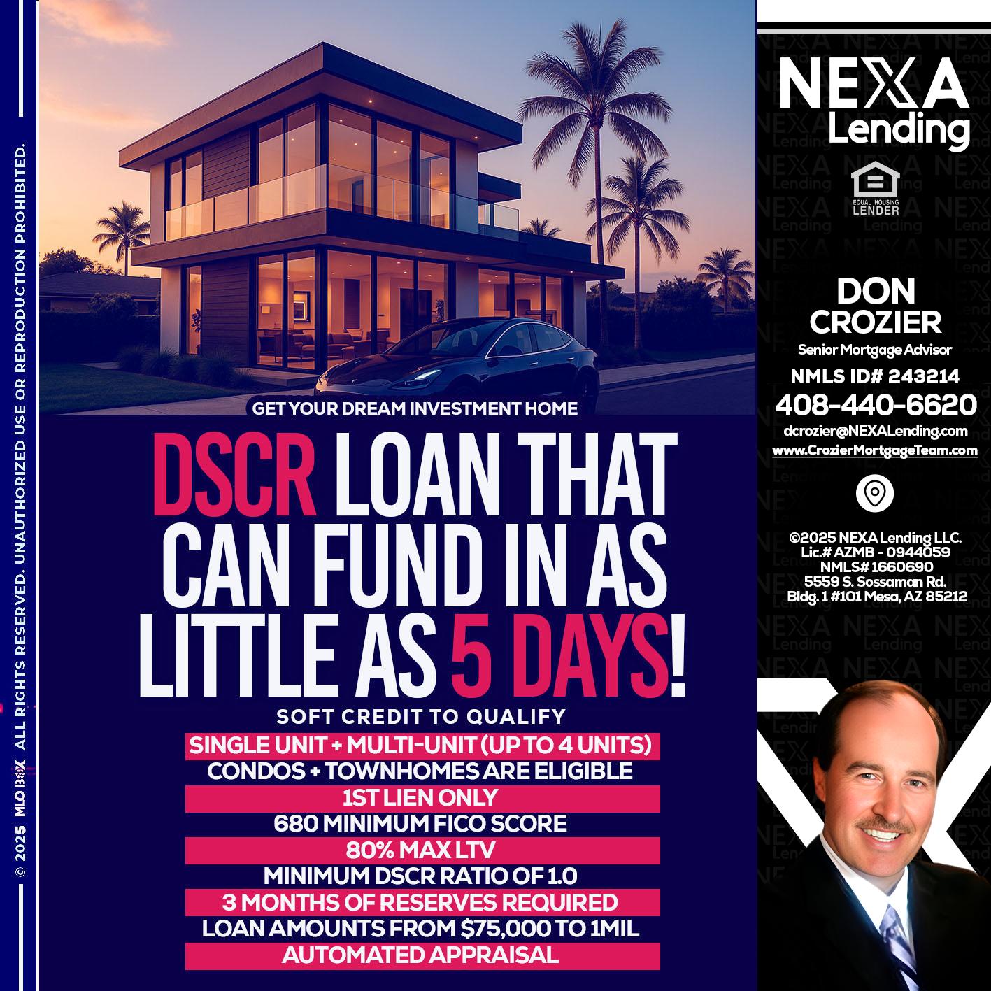 DSCR - Don Crozier -Senior Mortgage Advisor