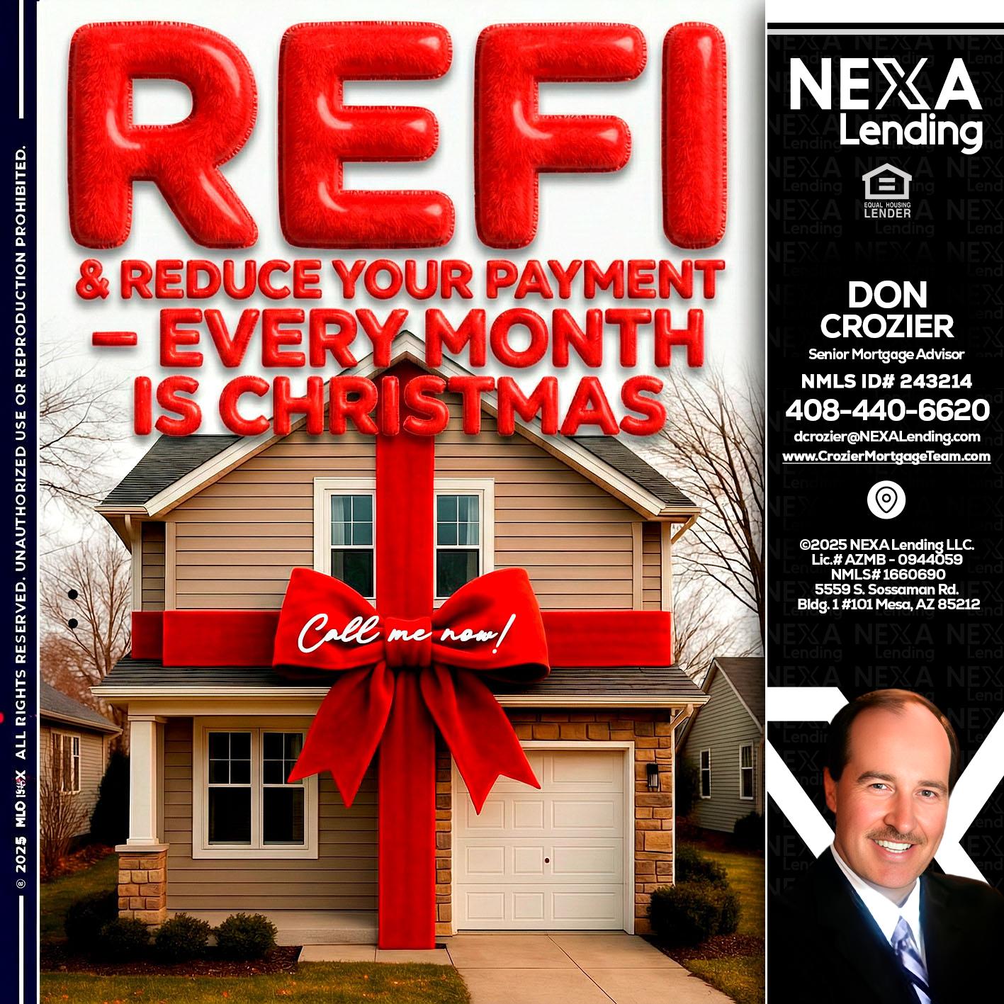 REFI - Don Crozier -Senior Mortgage Advisor