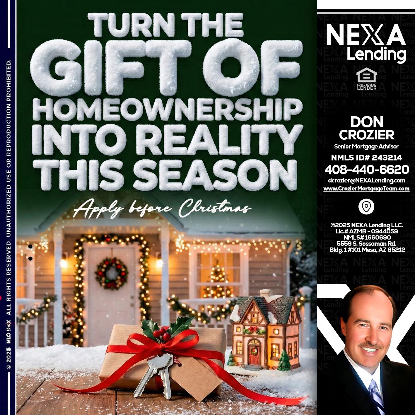 TURN GIFTS - Don Crozier -Senior Mortgage Advisor