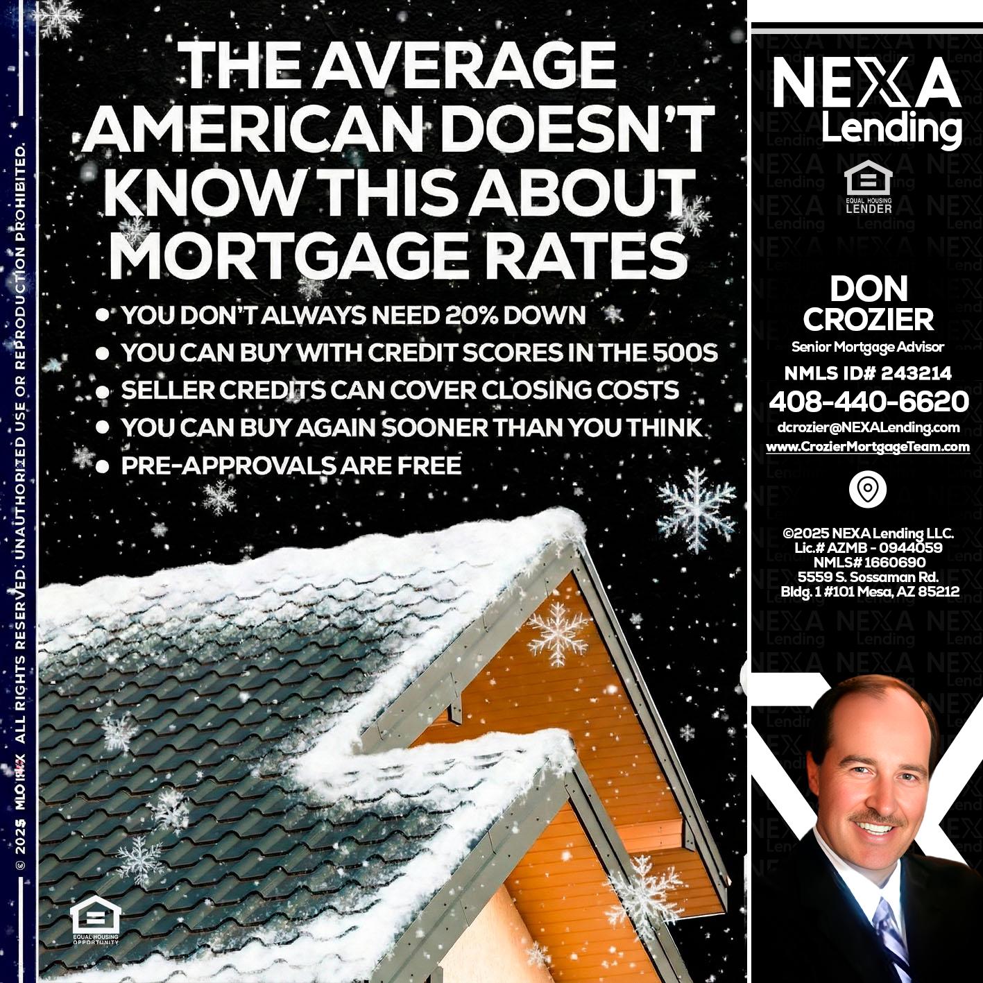 THE AVERAGE - Don Crozier -Senior Mortgage Advisor