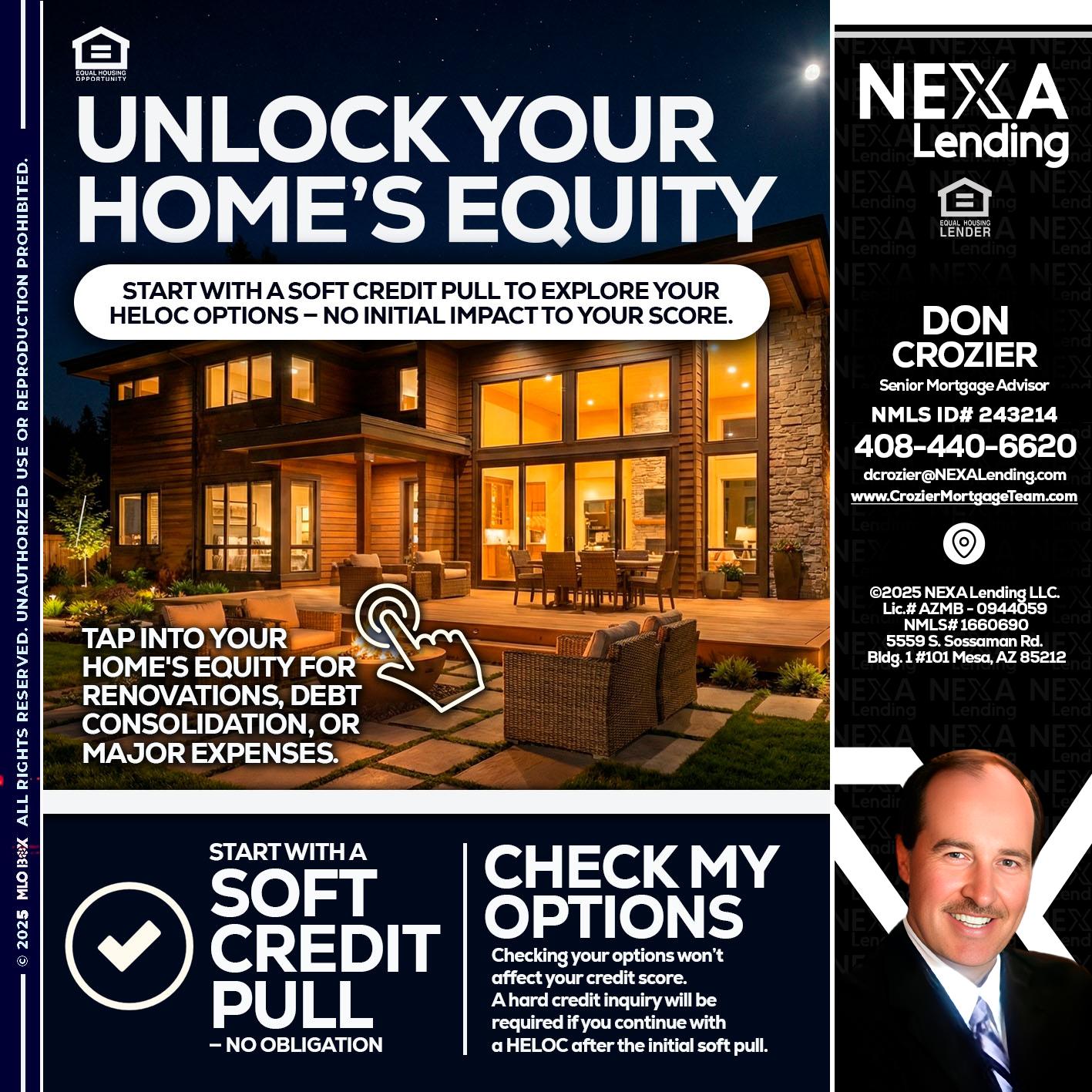 UNLOCK YOUR HOMES - Don Crozier -Senior Mortgage Advisor
