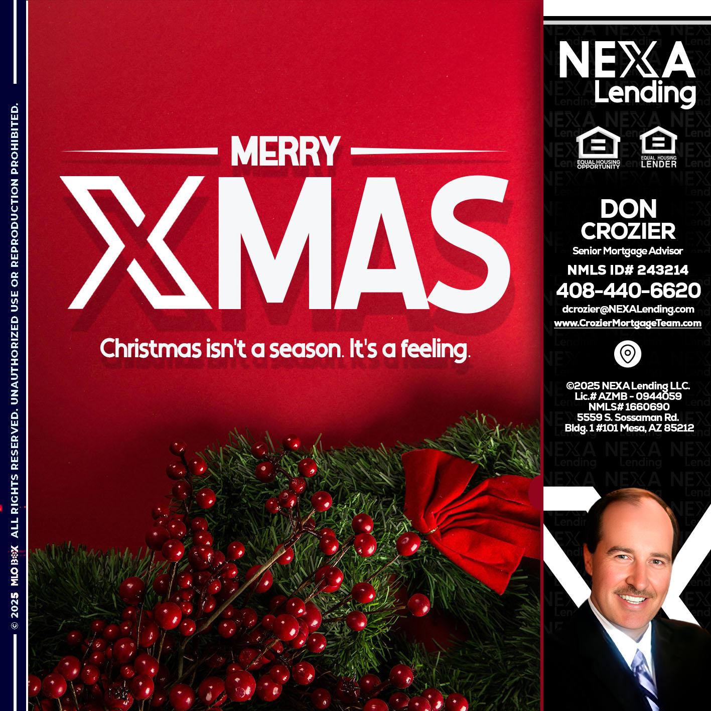 merry xmas - Don Crozier -Senior Mortgage Advisor