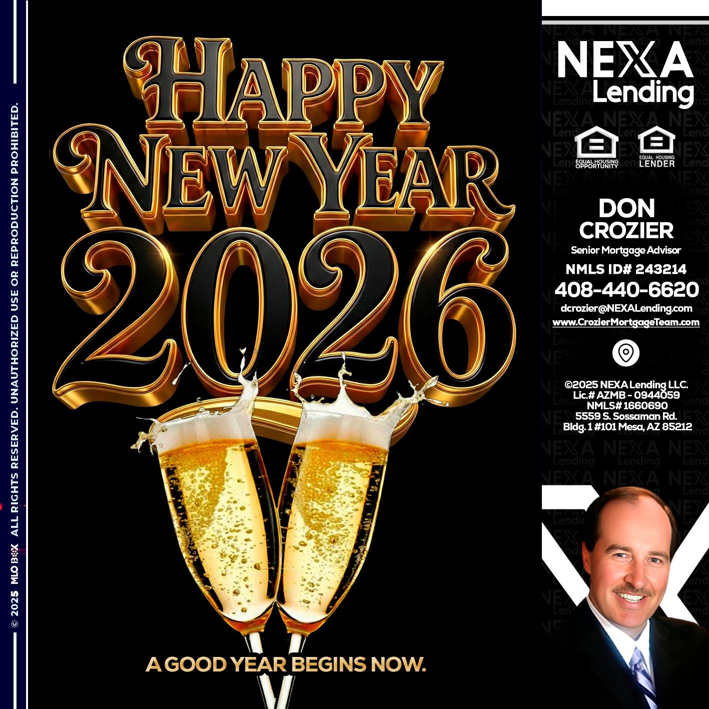 happy new year 2026 - Don Crozier -Senior Mortgage Advisor
