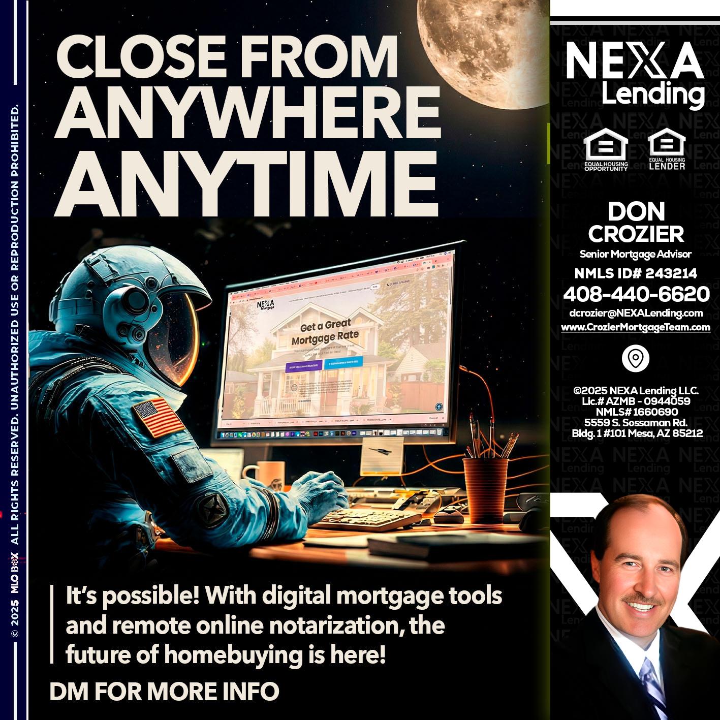 close from - Don Crozier -Senior Mortgage Advisor