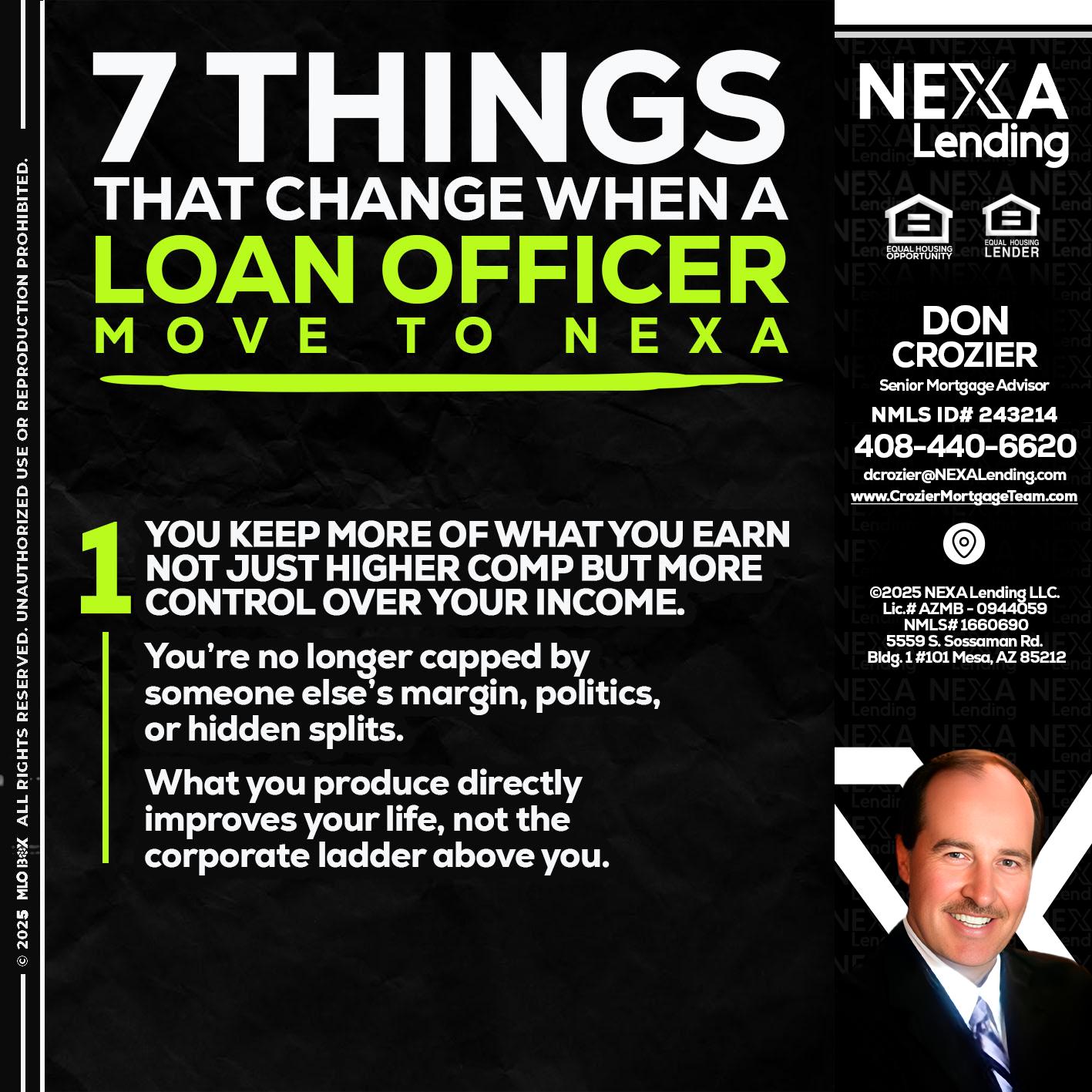 7 THINGS (1) - Don Crozier -Senior Mortgage Advisor