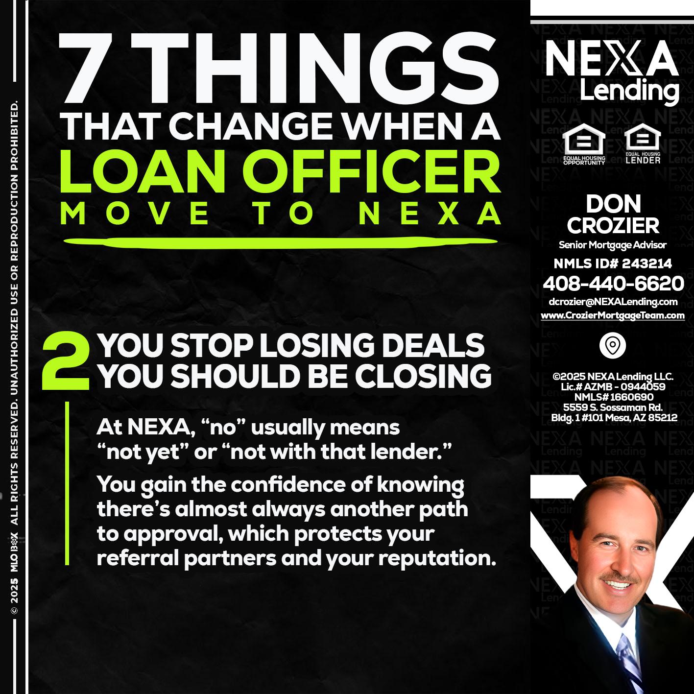 7 THINGS (2) - Don Crozier -Senior Mortgage Advisor