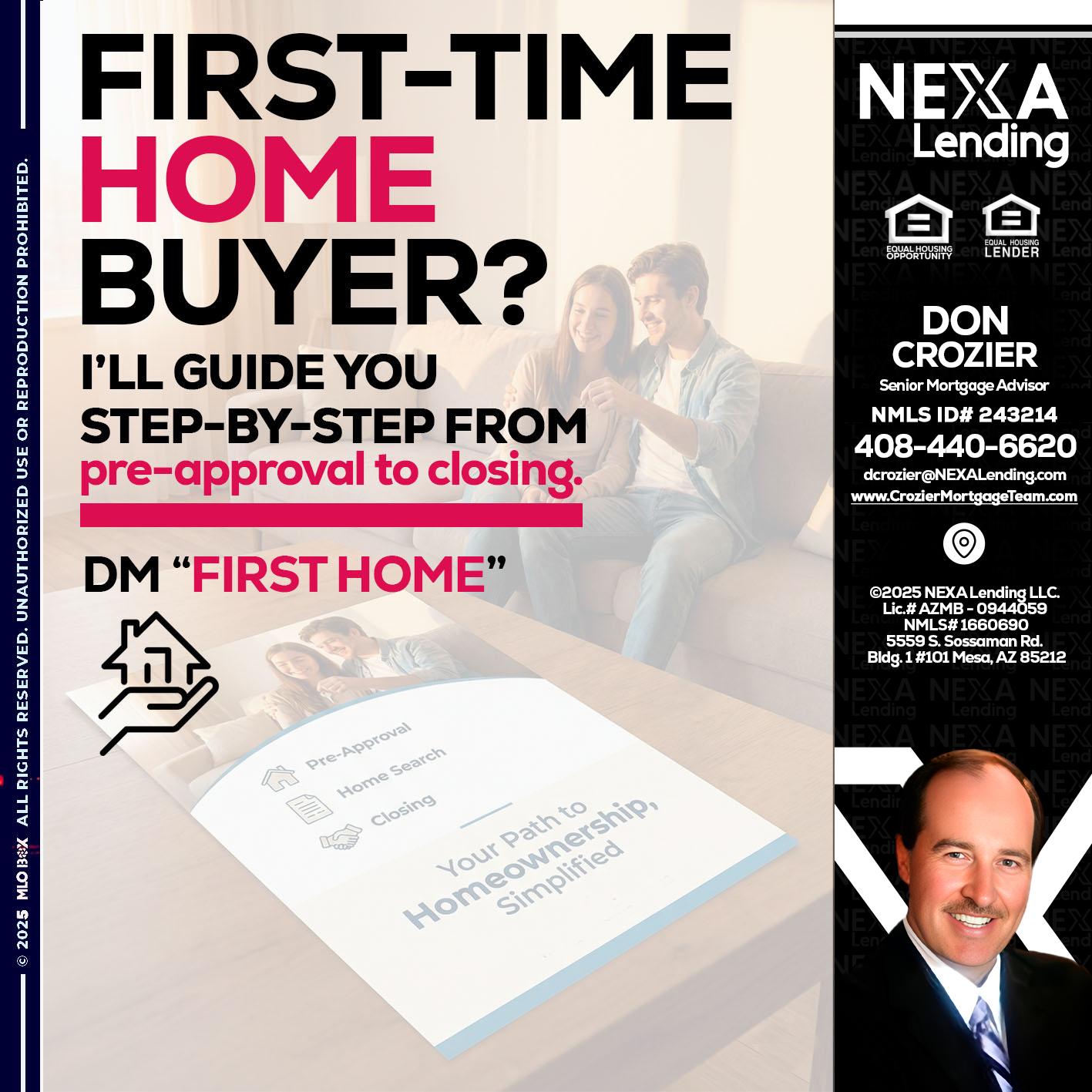 first time home buyer - Don Crozier -Senior Mortgage Advisor