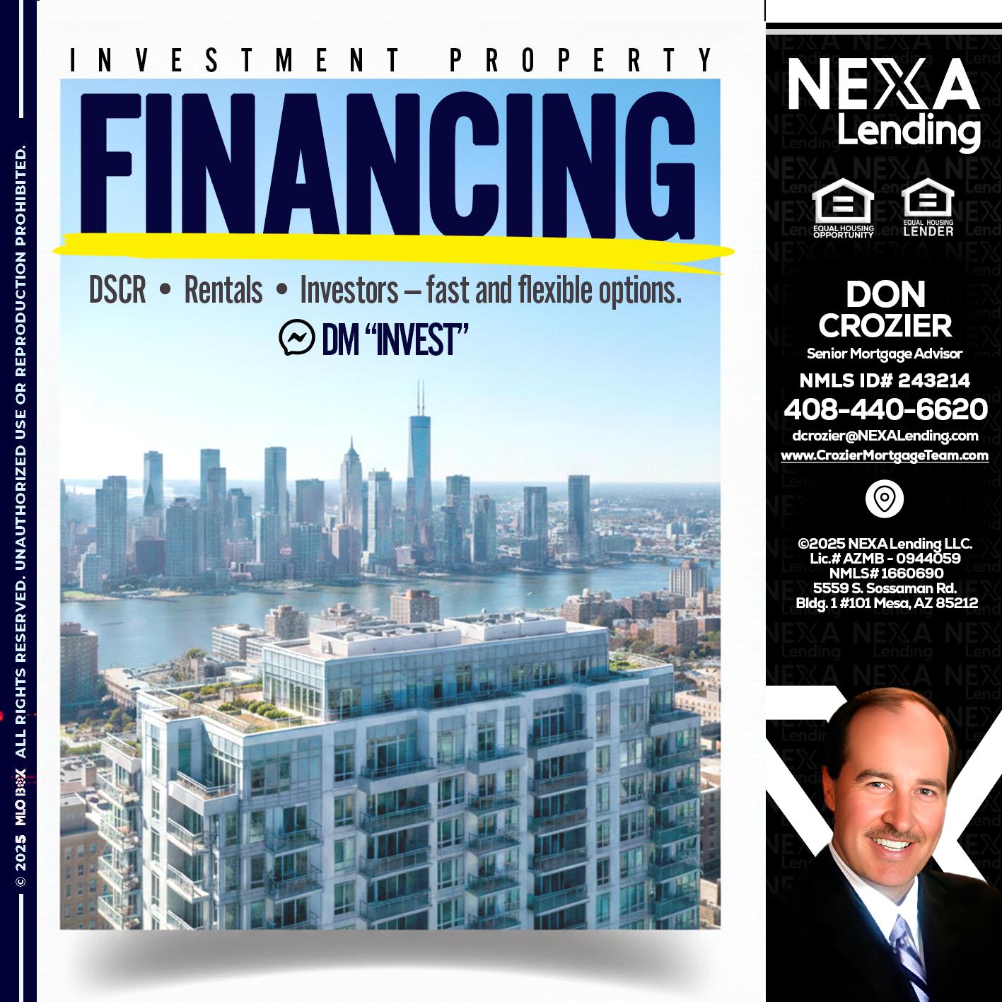 FINANCING - Don Crozier -Senior Mortgage Advisor