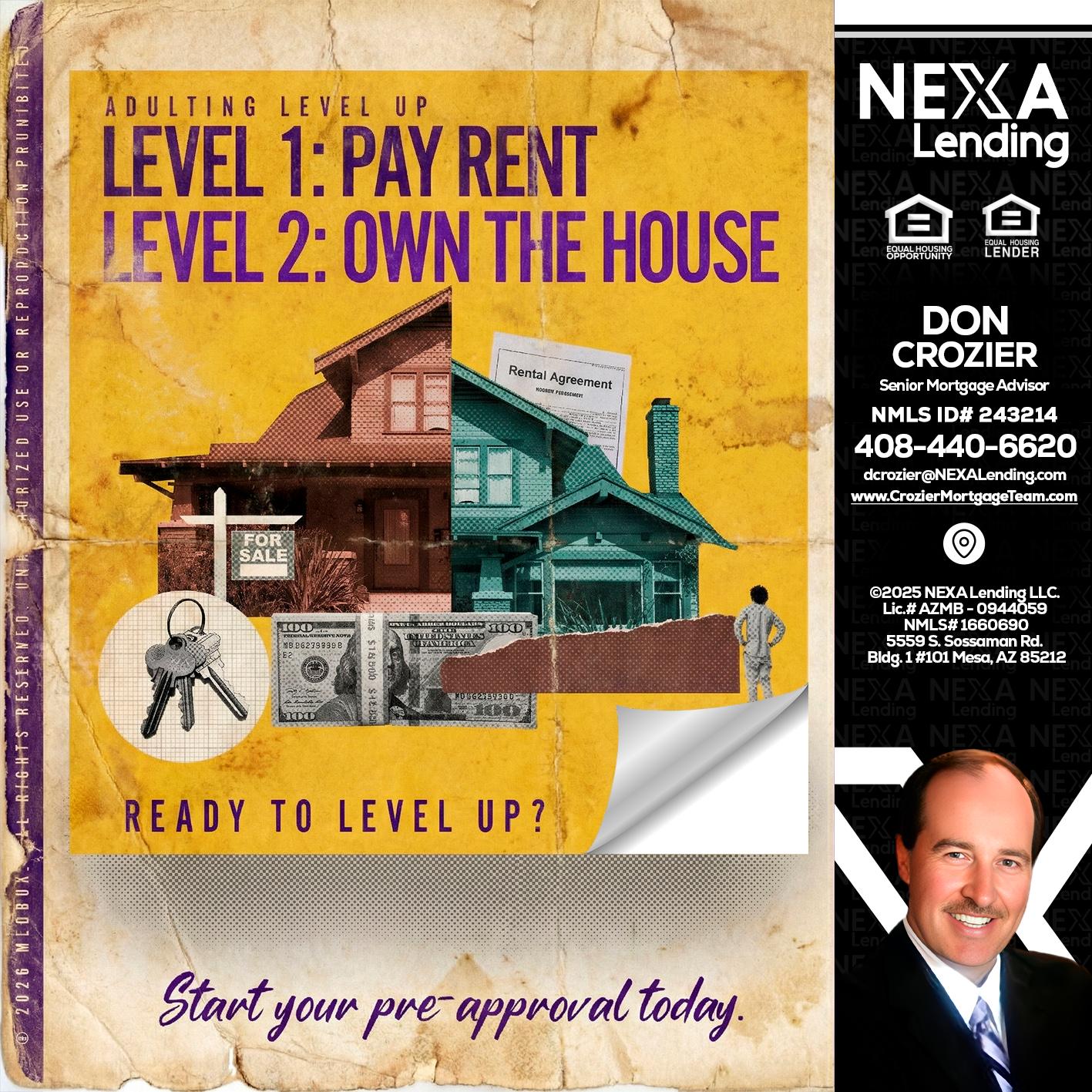 LEVEL 1 - Don Crozier -Senior Mortgage Advisor
