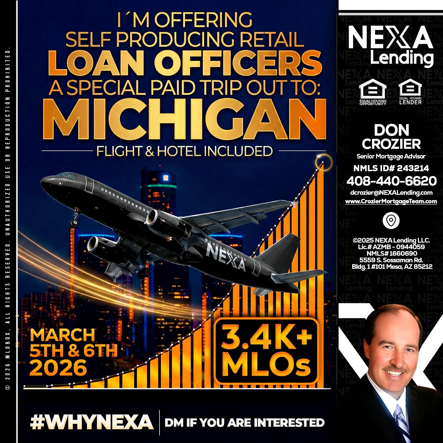 MICHIGAN - Don Crozier -Senior Mortgage Advisor