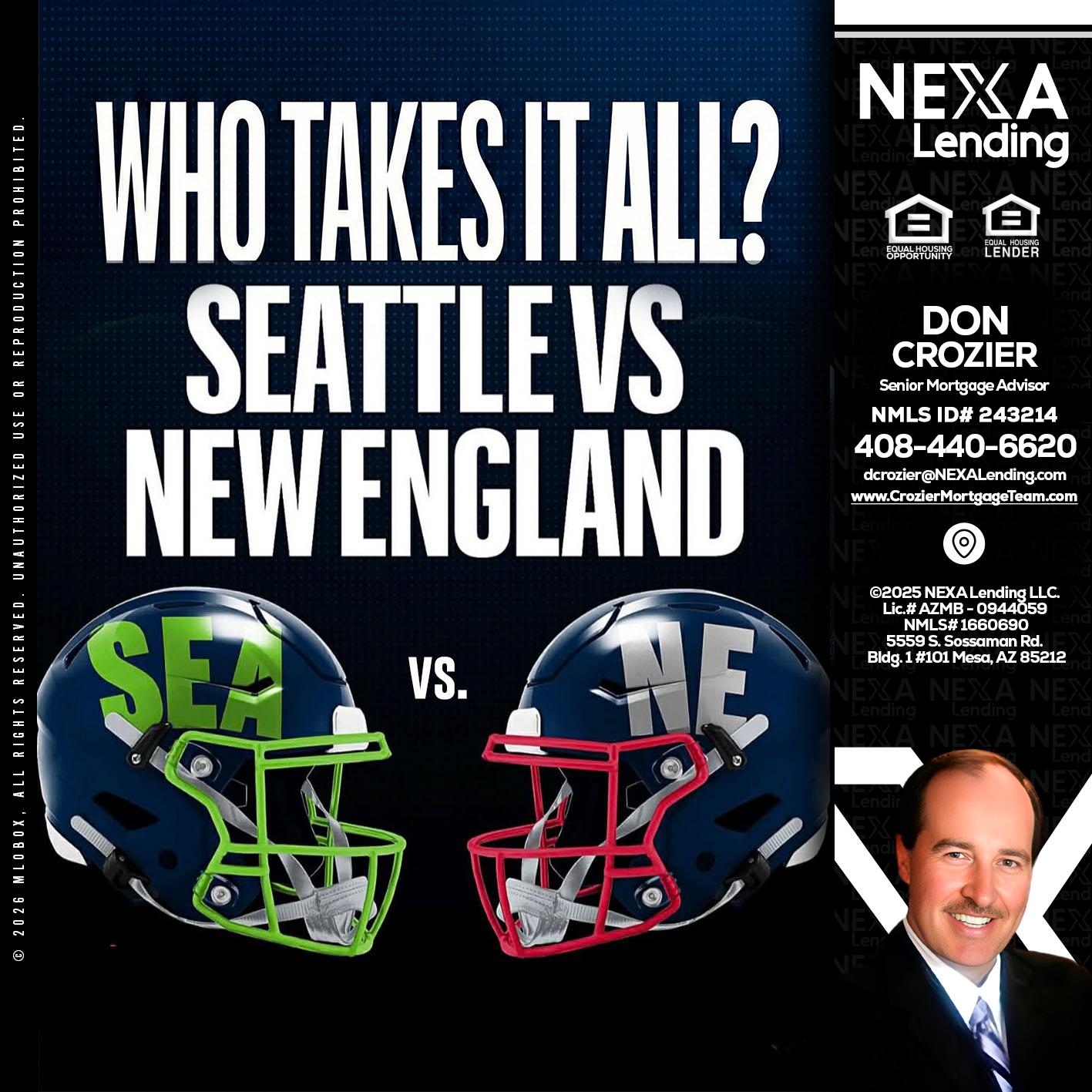 WHO TAKE IT ALL? - Don Crozier -Senior Mortgage Advisor