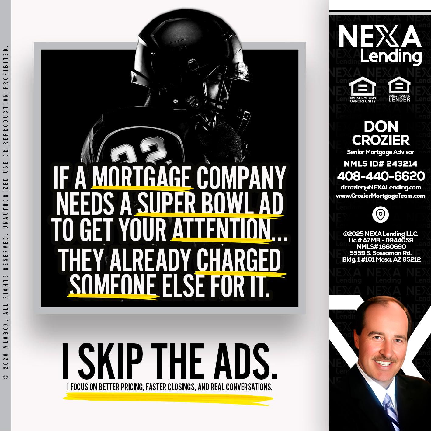 if a mortgage ad - Don Crozier -Senior Mortgage Advisor