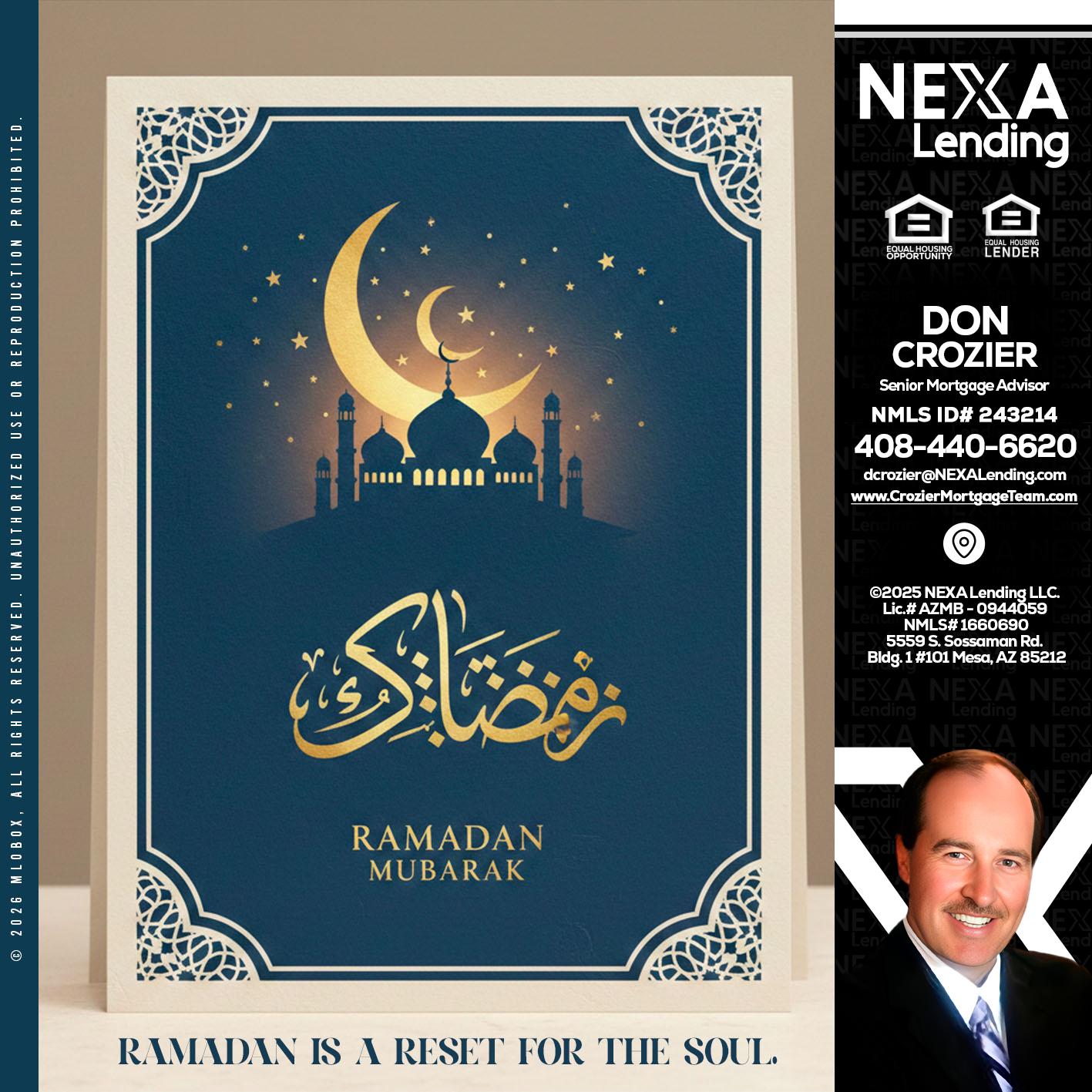HAPPY RAMADAN - Don Crozier -Senior Mortgage Advisor
