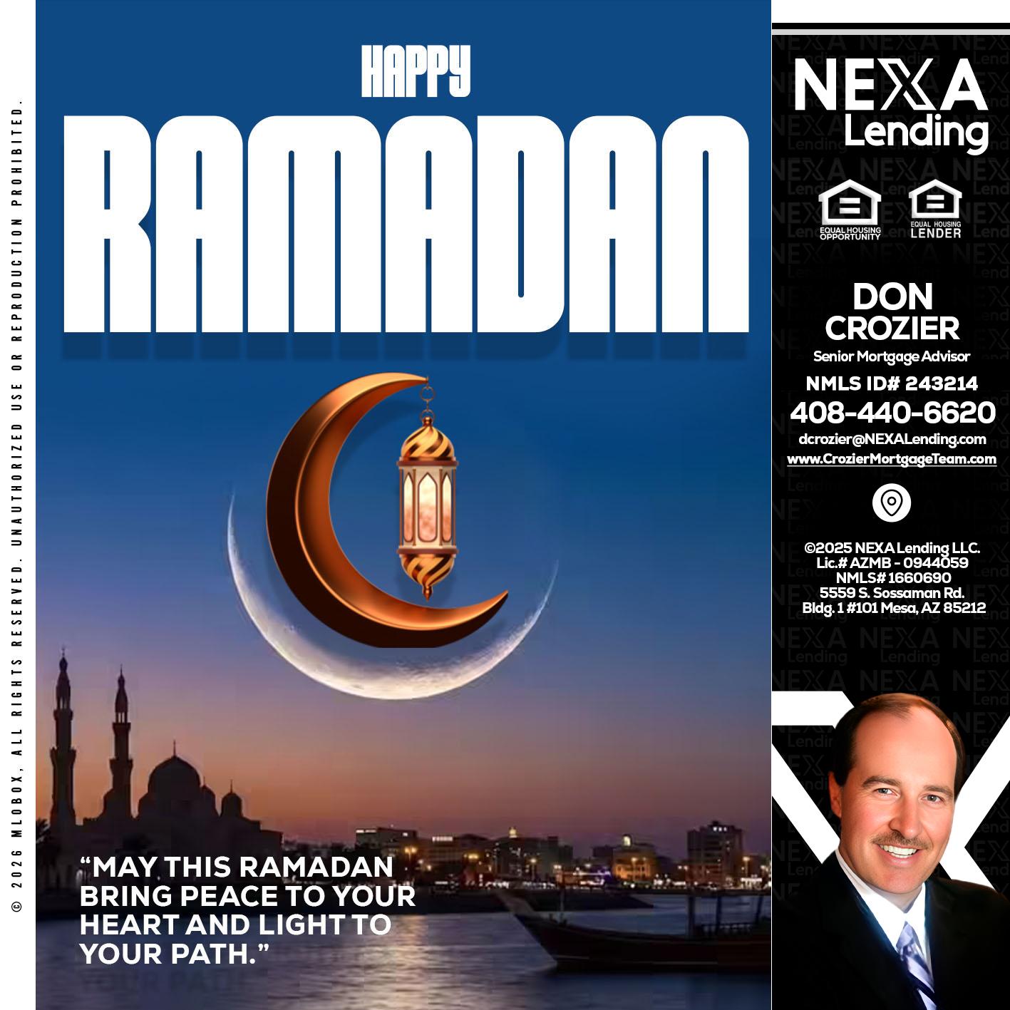 RAMADAN - Don Crozier -Senior Mortgage Advisor