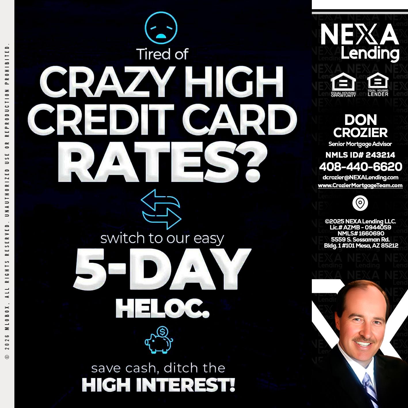CRAZY HIGH - Don Crozier -Senior Mortgage Advisor