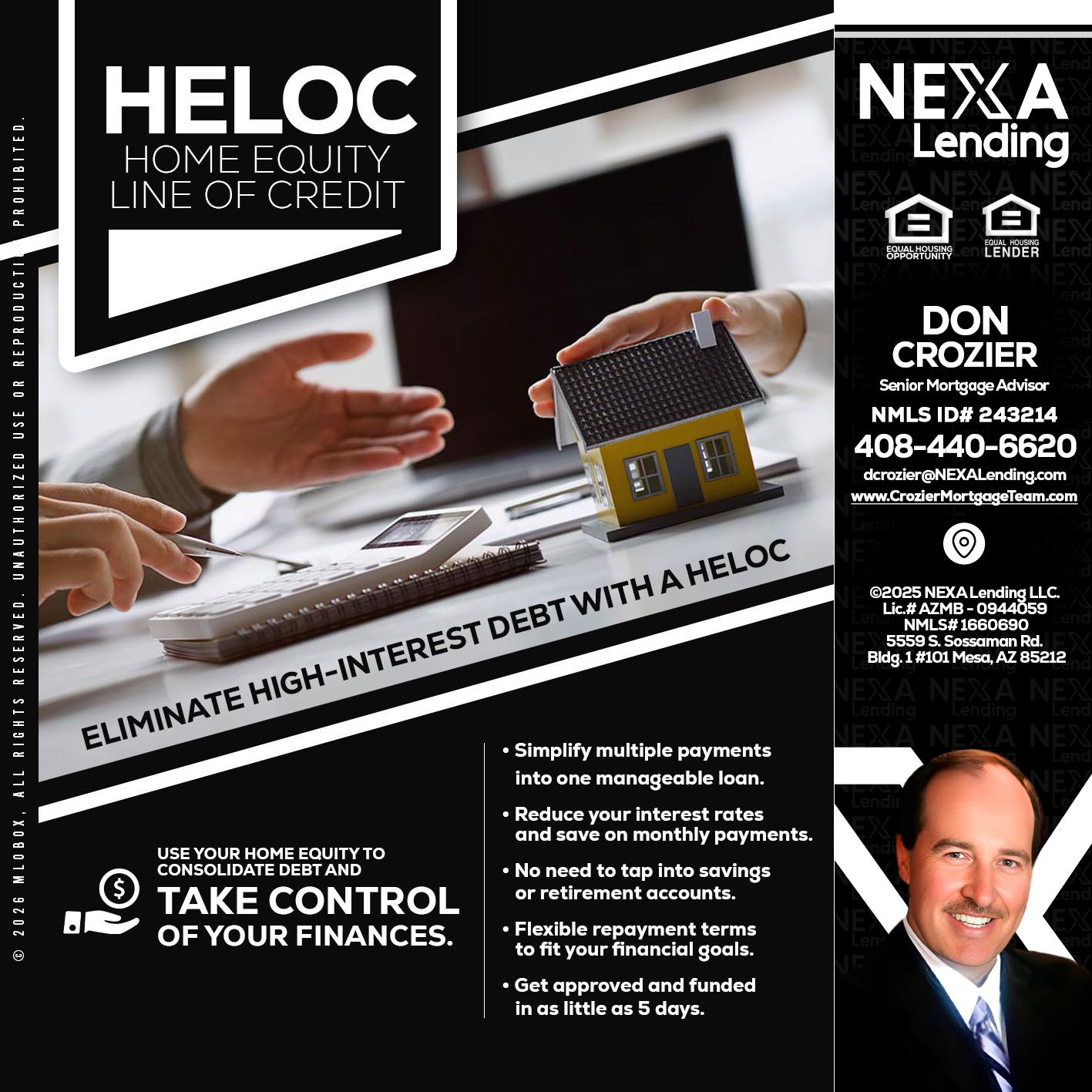 HELOC - Don Crozier -Senior Mortgage Advisor