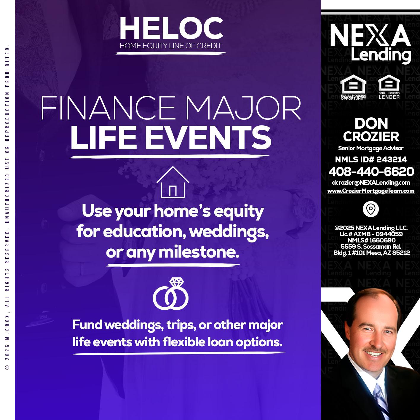 HELOC - Don Crozier -Senior Mortgage Advisor