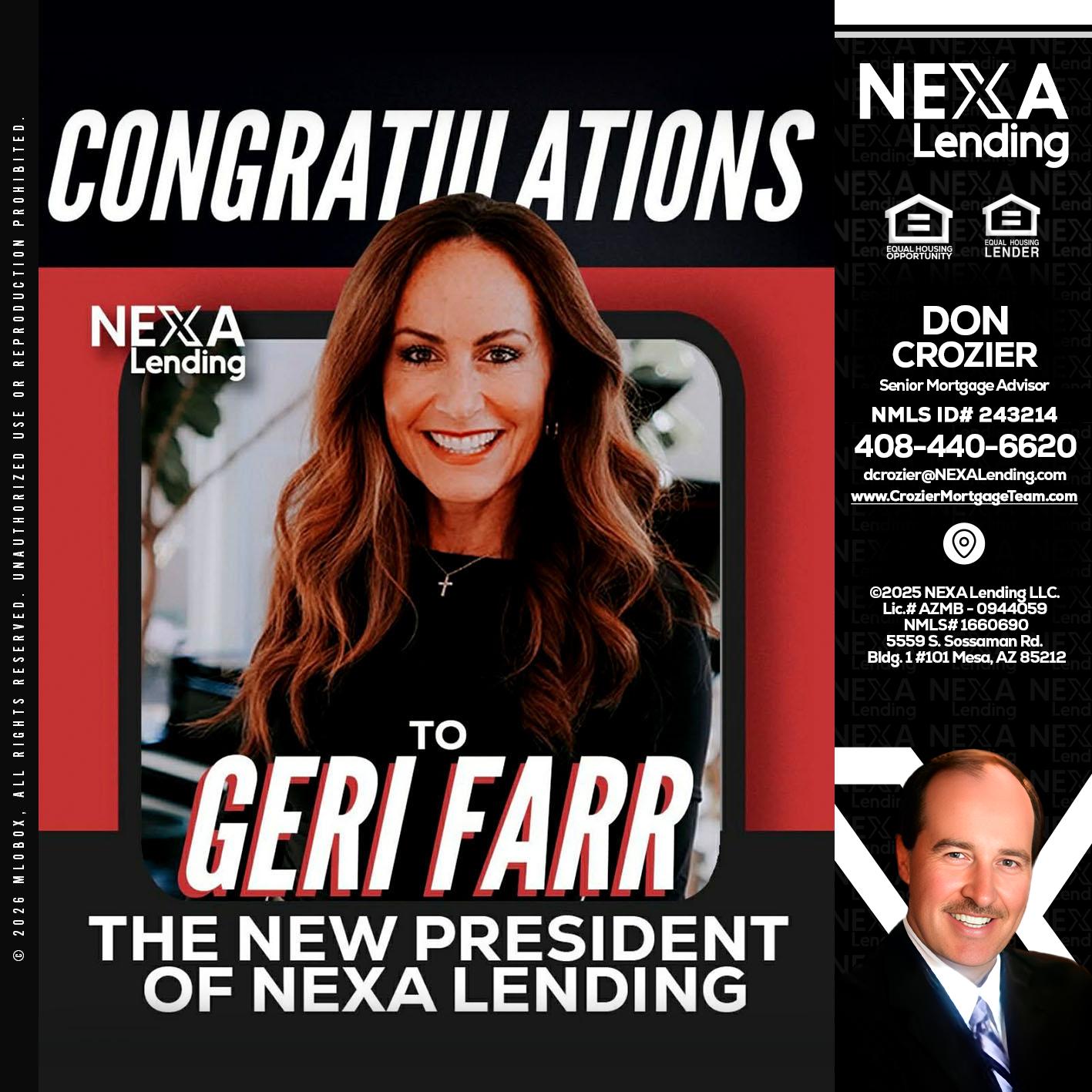 CONGRATULATIONS - Don Crozier -Senior Mortgage Advisor