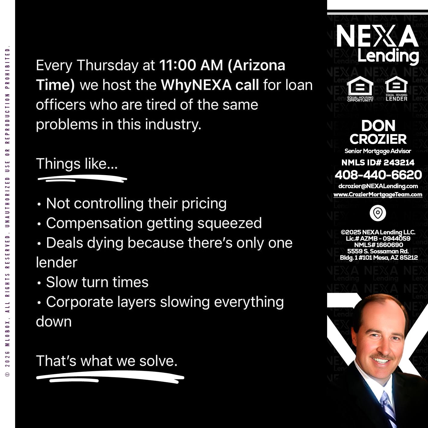 WHY NEXA - Don Crozier -Senior Mortgage Advisor