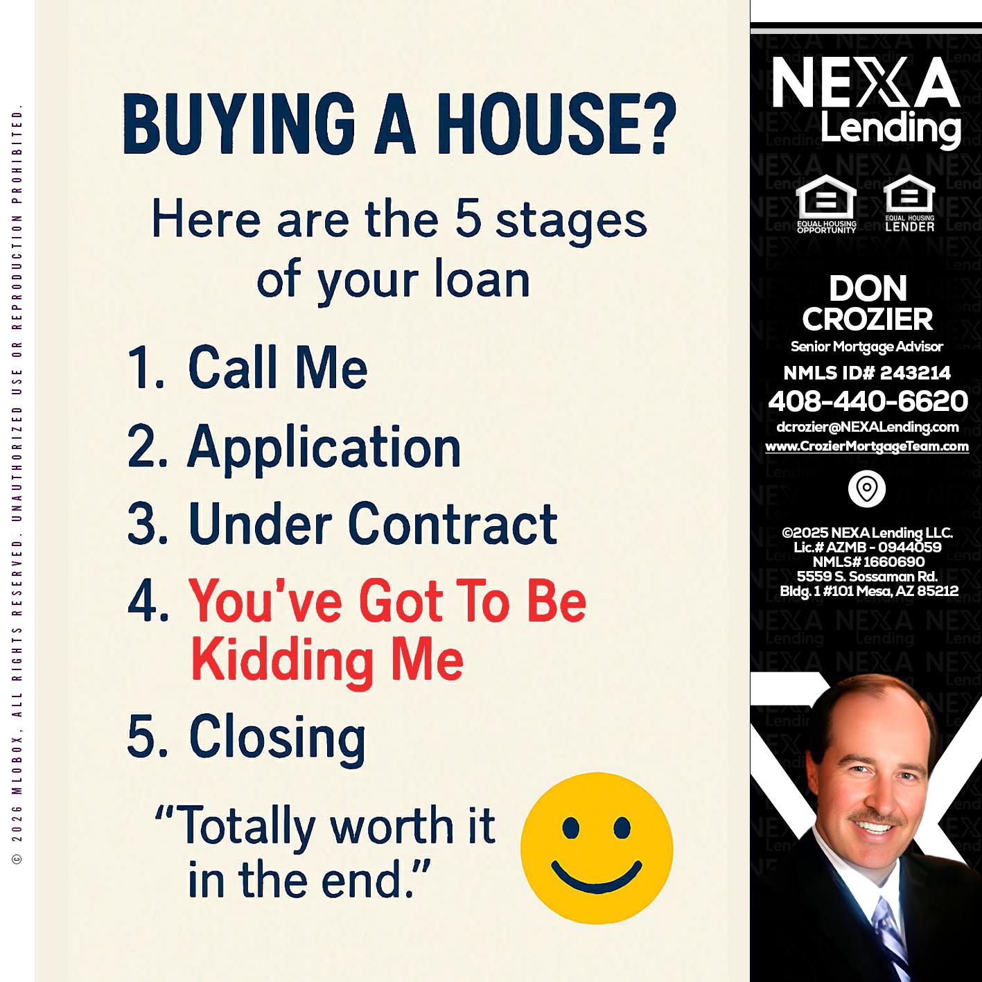 BUYING A HOUSE - Don Crozier -Senior Mortgage Advisor