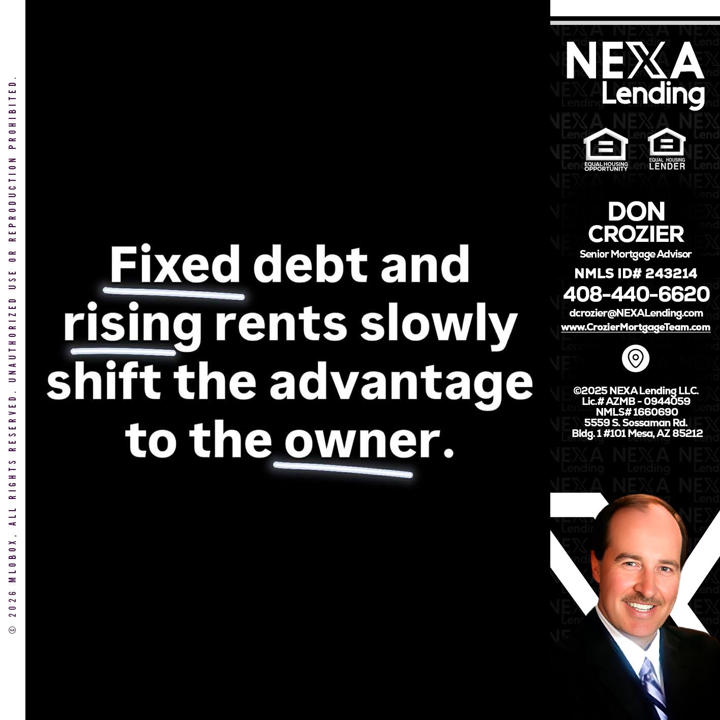 FIXED DEBT - Don Crozier -Senior Mortgage Advisor