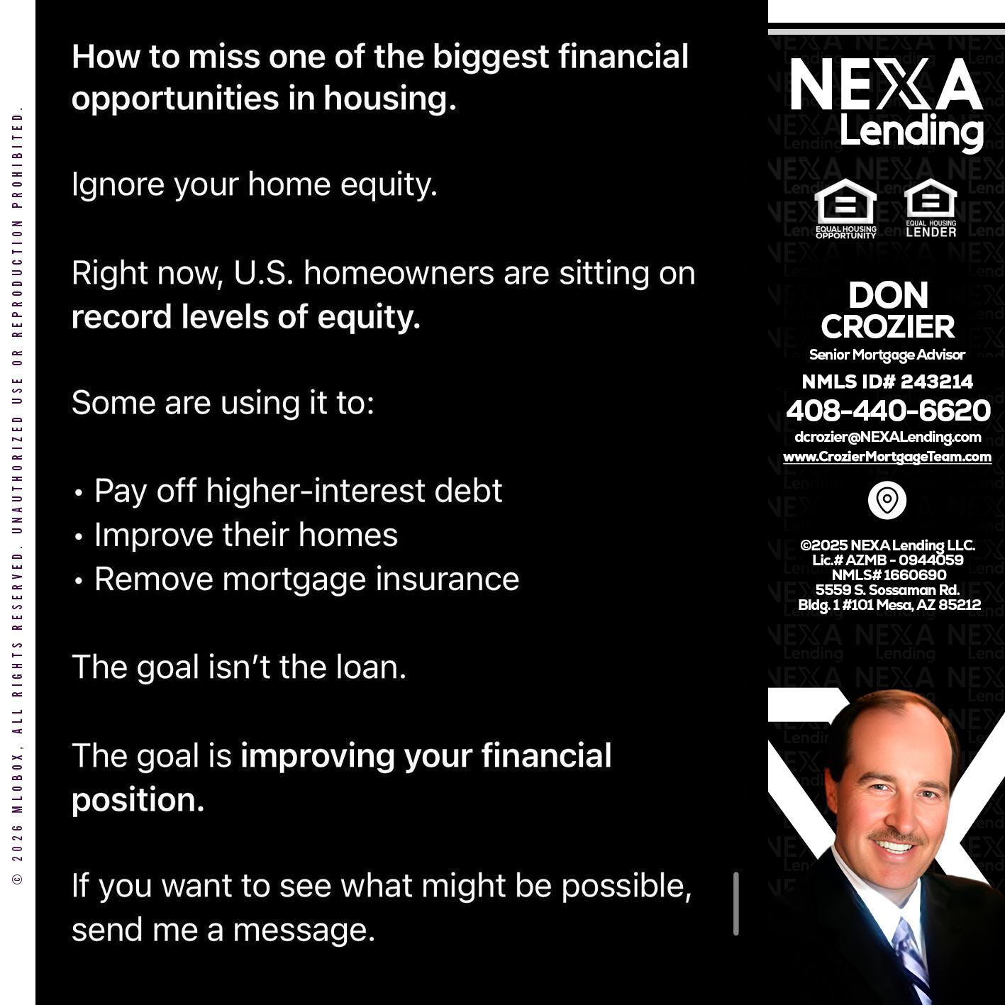 how to miss - Don Crozier -Senior Mortgage Advisor