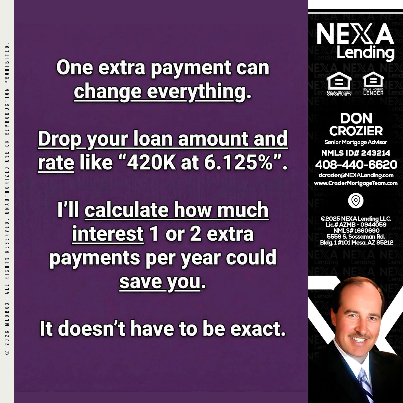 ONE EXTRA - Don Crozier -Senior Mortgage Advisor