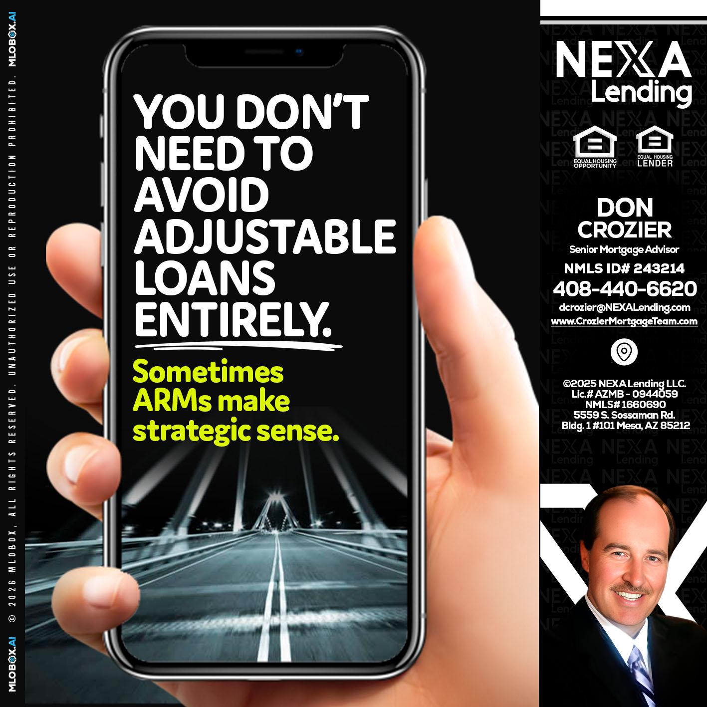 YOU DONT NEED - Don Crozier -Senior Mortgage Advisor