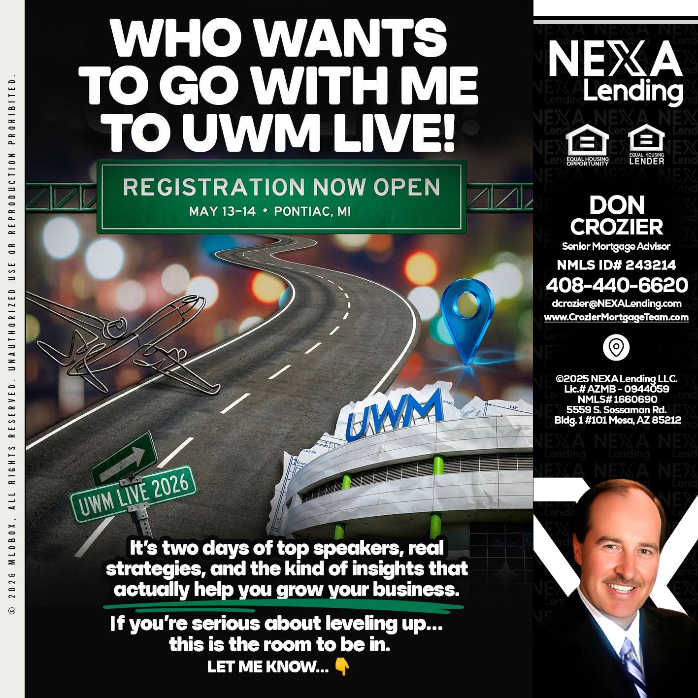WHO WANTS - Don Crozier -Senior Mortgage Advisor