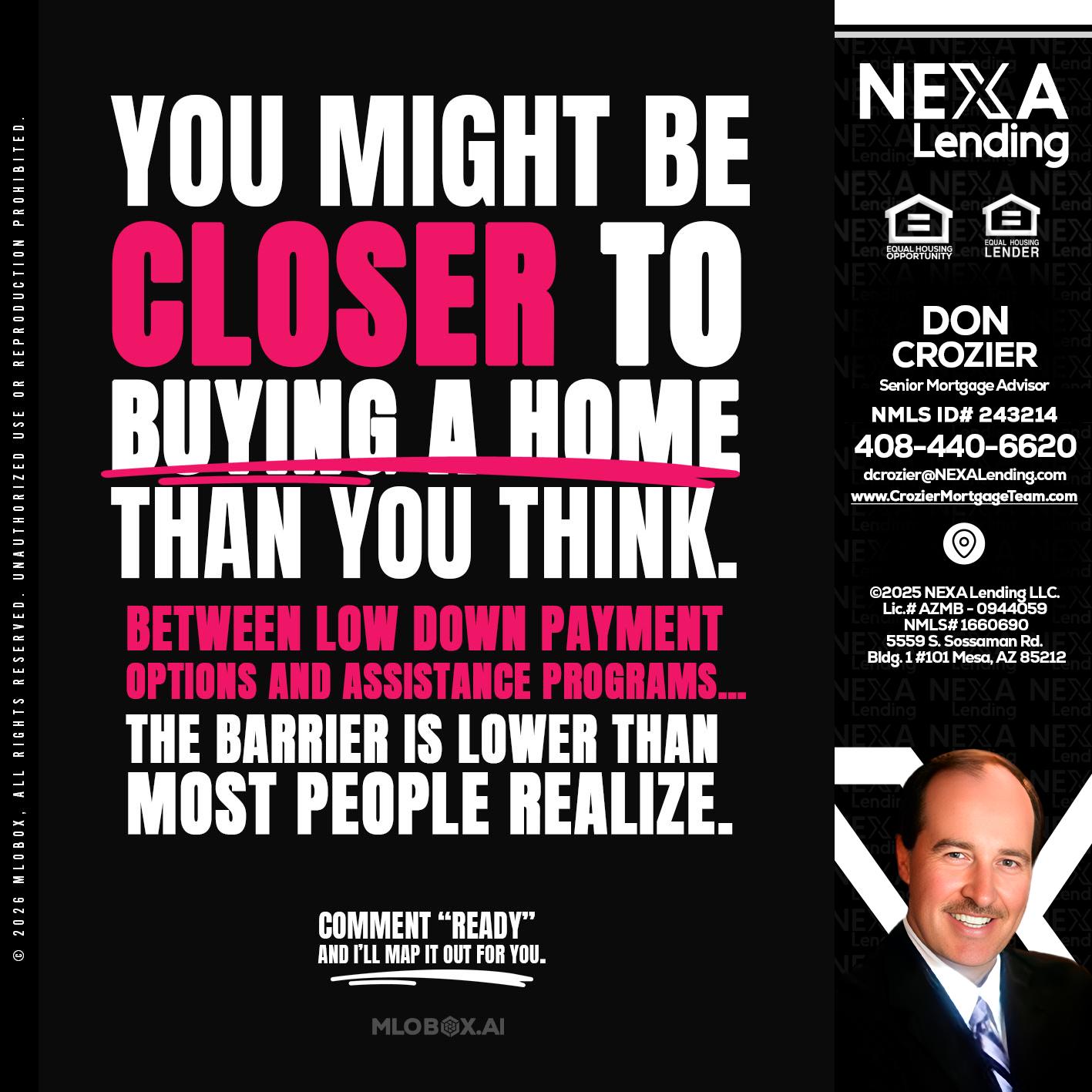 YOU MIGHT BE - Don Crozier -Senior Mortgage Advisor
