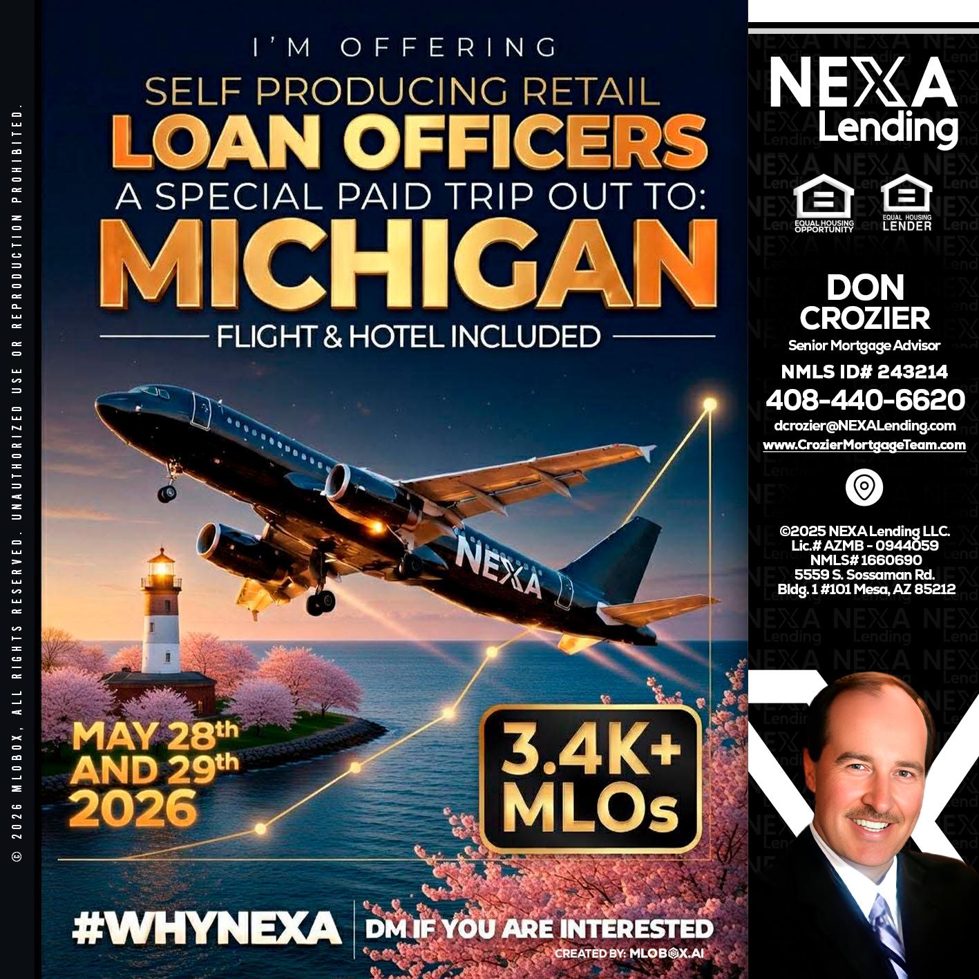 MICHIGAN TRIP - Don Crozier -Senior Mortgage Advisor