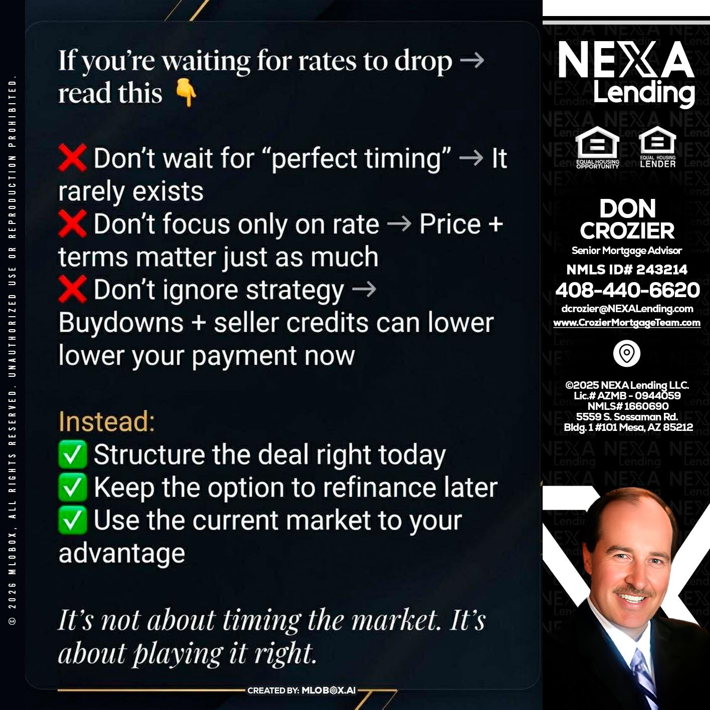 IF YOU ARE - Don Crozier -Senior Mortgage Advisor
