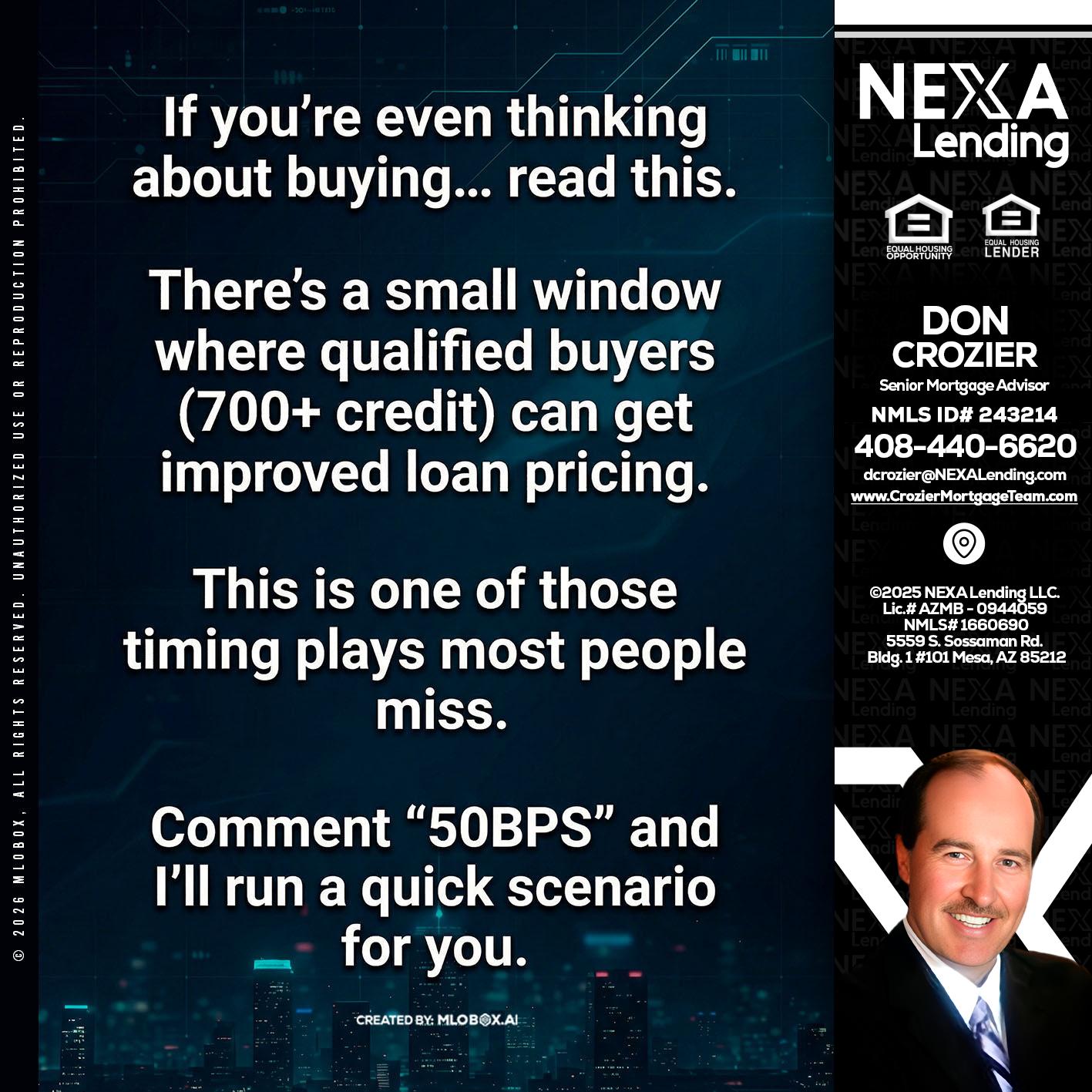 IF YOU EVER - Don Crozier -Senior Mortgage Advisor