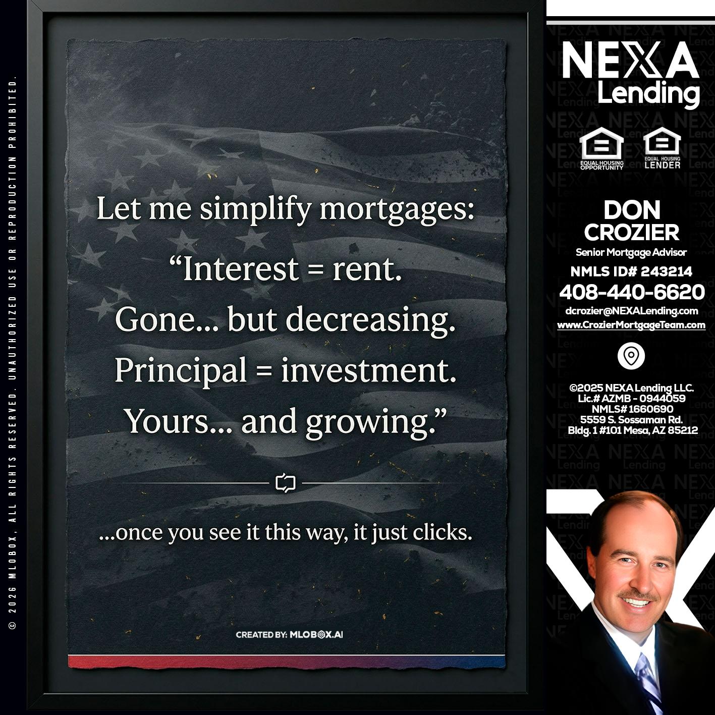 LET ME SIMPLIFY - Don Crozier -Senior Mortgage Advisor